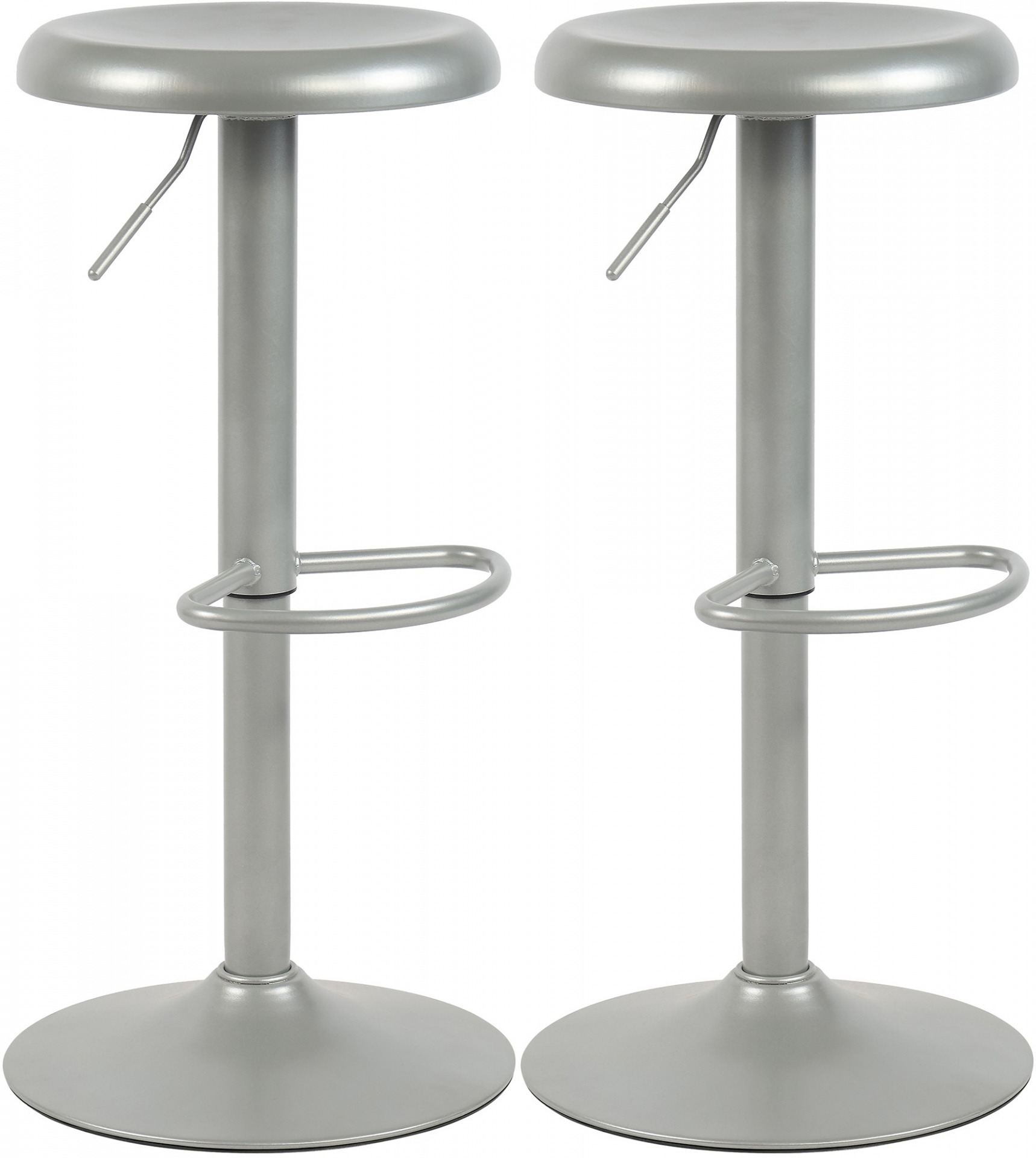 2er Set Barhocker Williston, silber