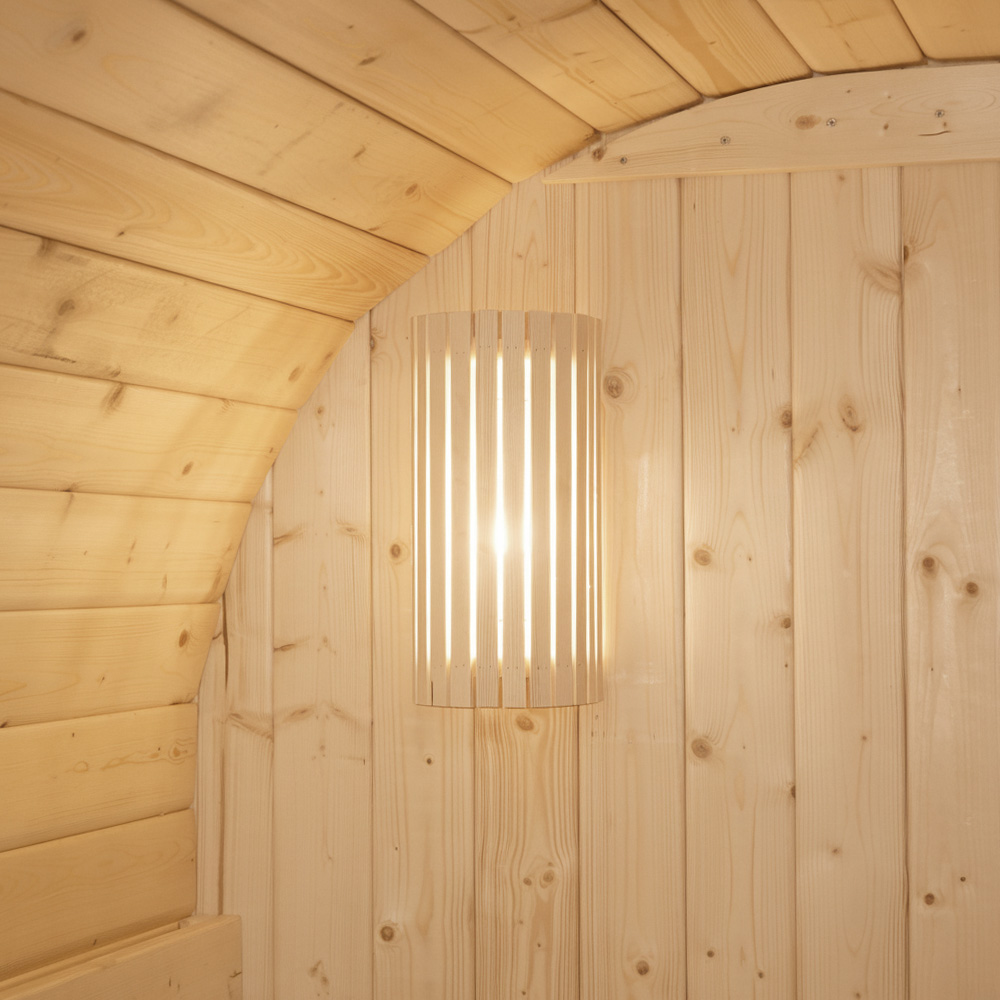 Outdoor Sauna CUBE DELUXE L - 194 x 220 cm für 4 Personen