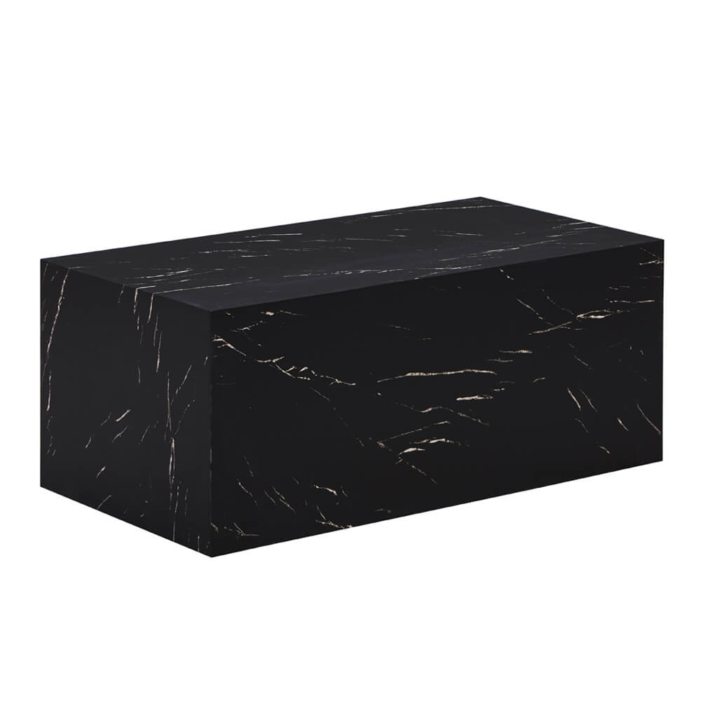 Couchtisch Marmor AMIRI L - 95 x 50 cm Schwarz