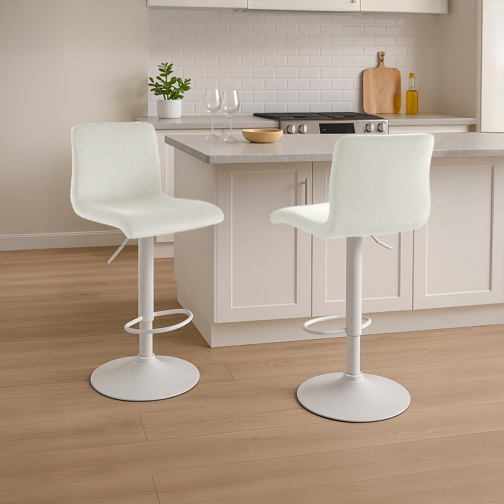 Barhocker Hoover Samt W, creme