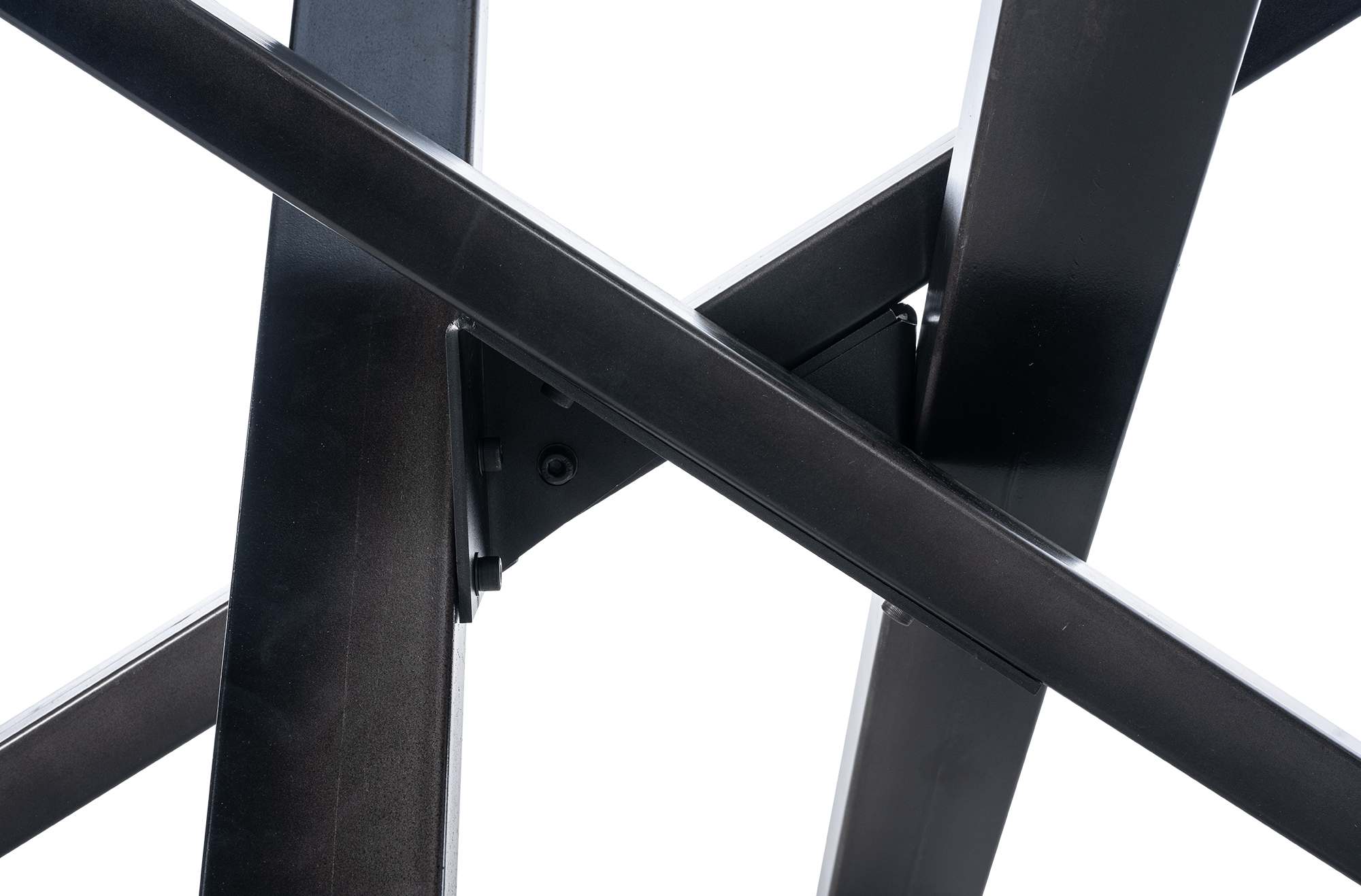 Tischbeine Jimmy 180x80x72, industrial schwarz
