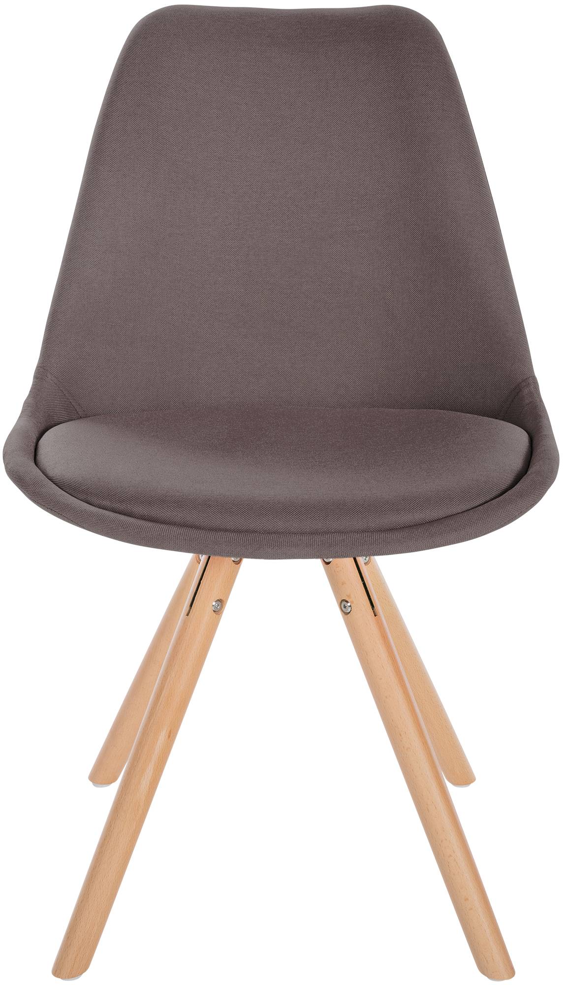 Stuhl Sofia Stoff Rund, taupe