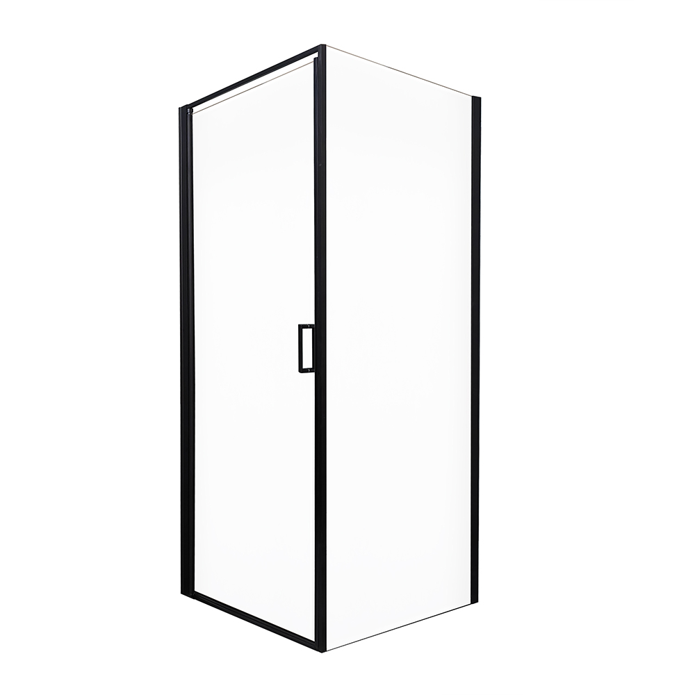 Duschkabine LIVIA Schwarz Matt - 100 x 195 cm