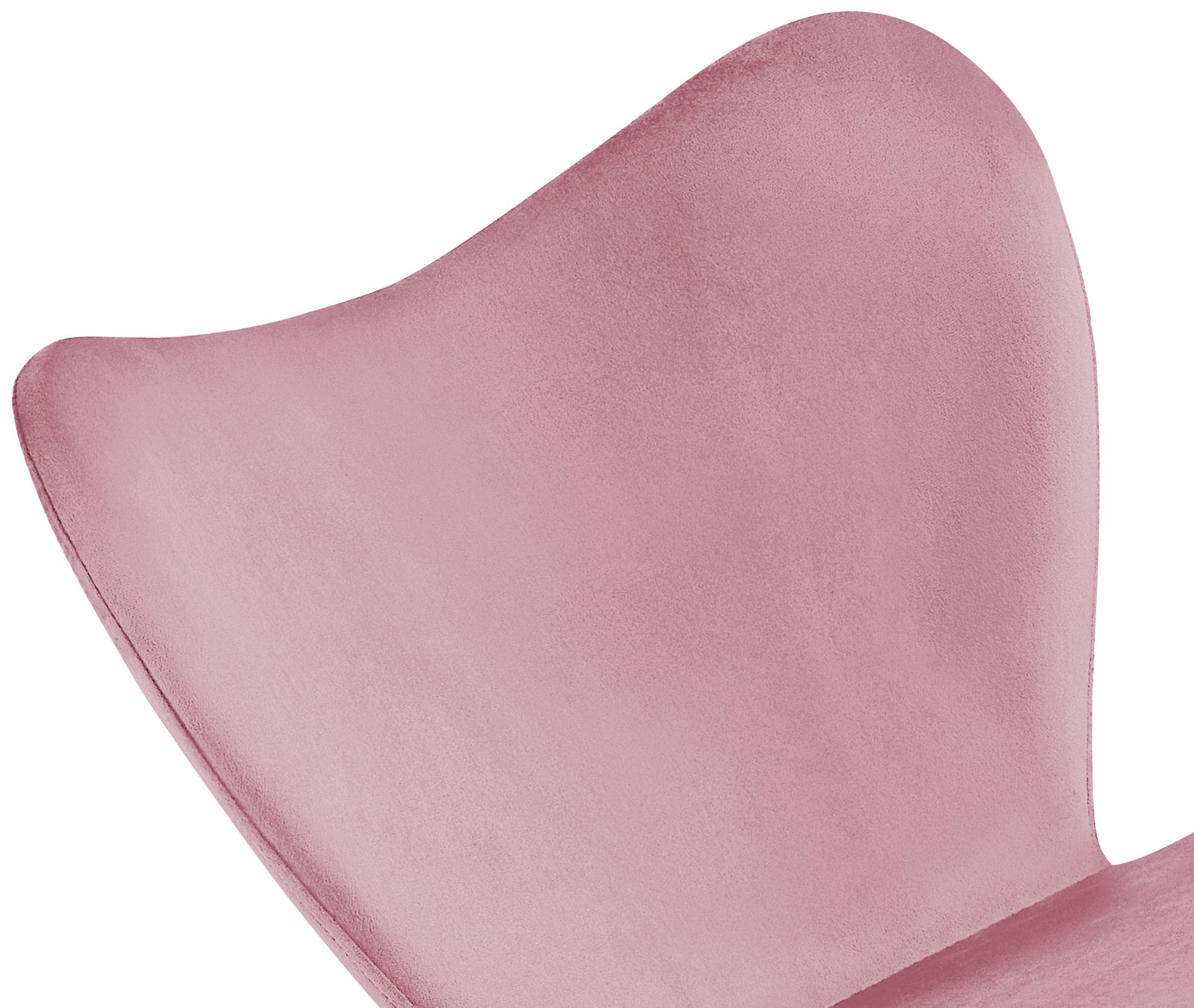 2er Set Esszimmerstuhl Maika Samt, rosa