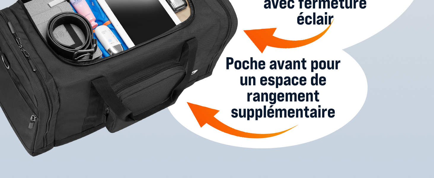 Reisetasche Schwarz 90L