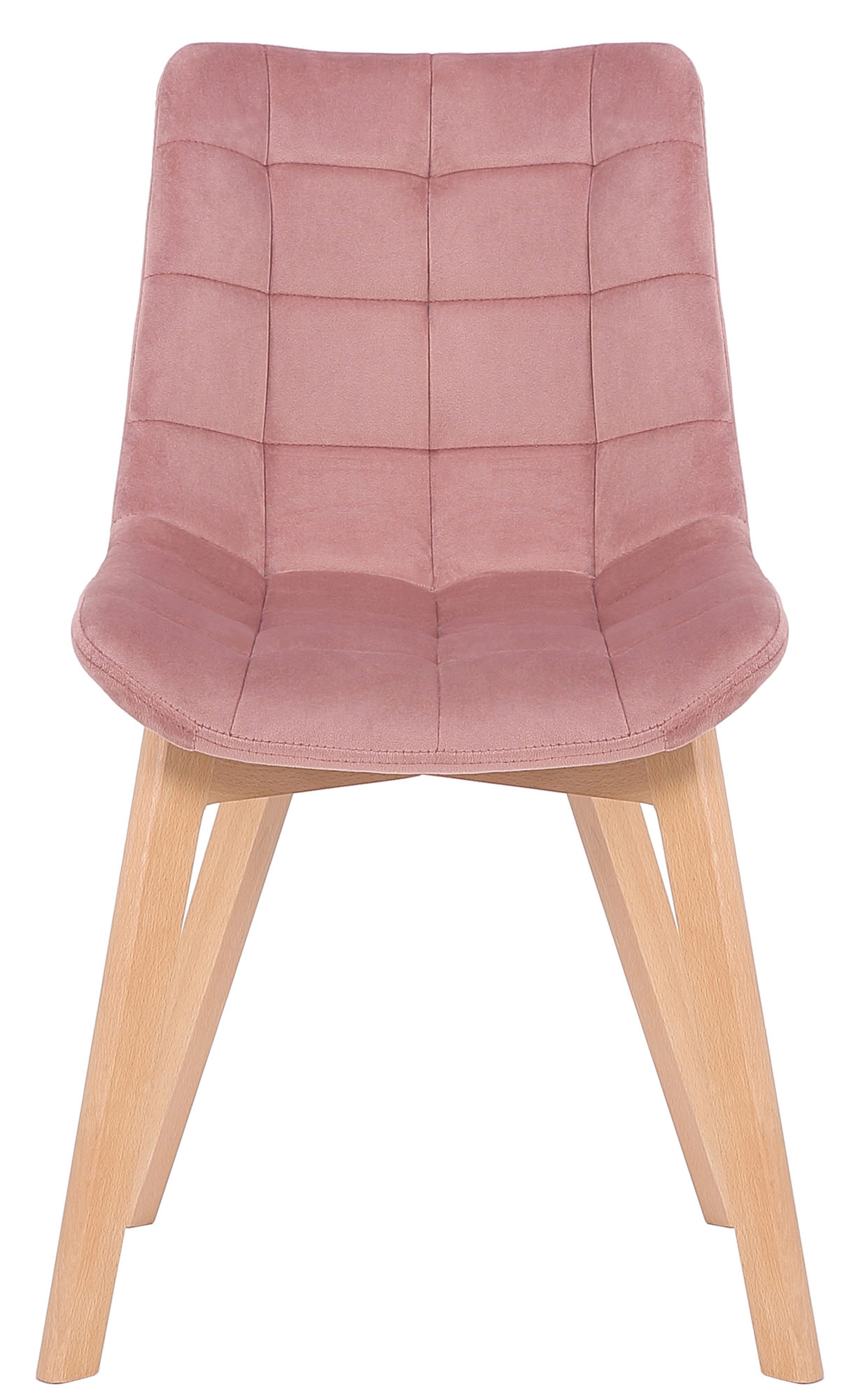 2er Set Esszimmerstühle Passaic Samt, pink