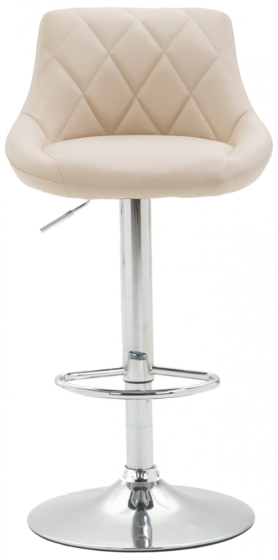 2er Set Barhocker Lazio Kunstleder C, creme