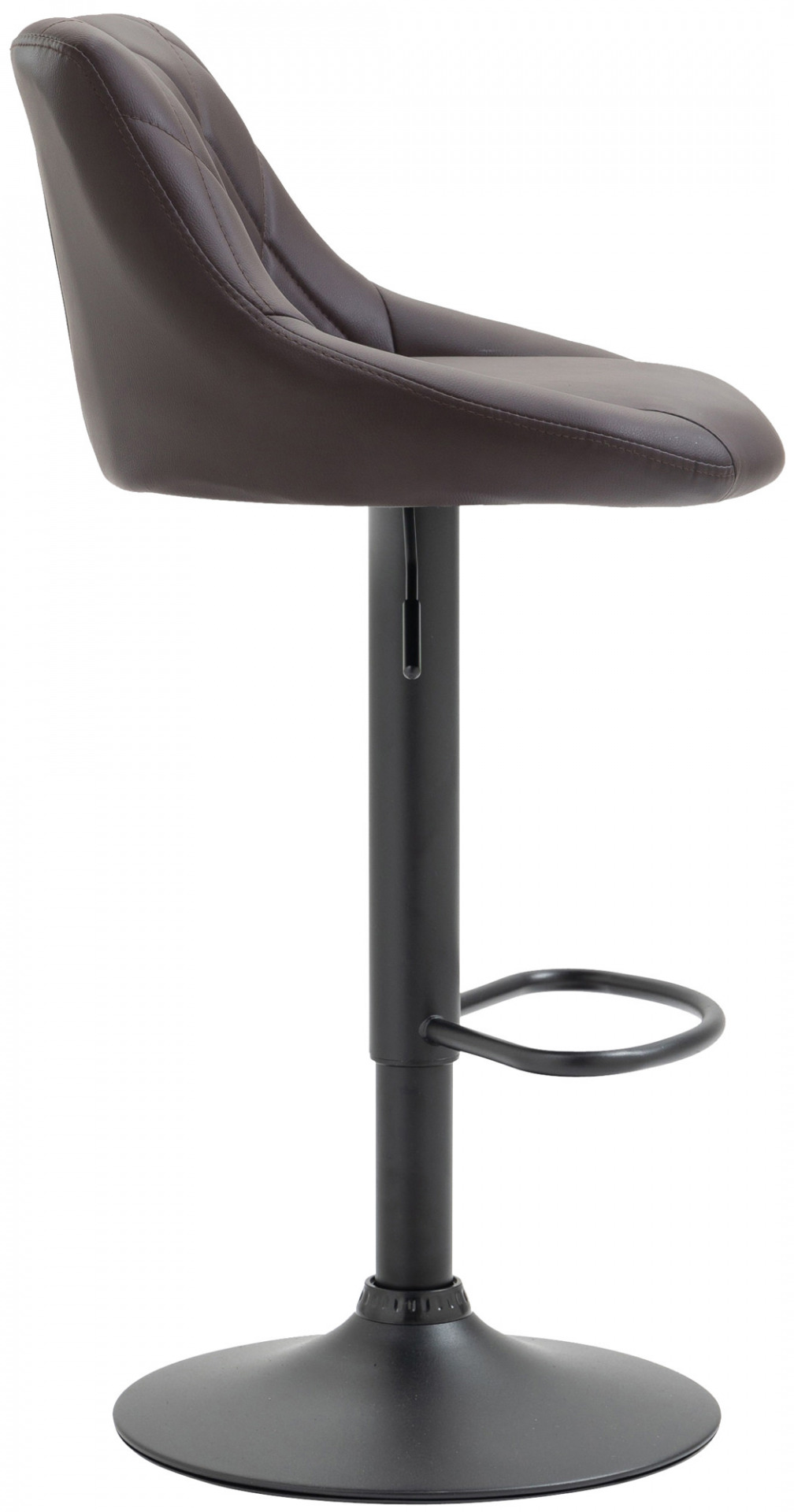 Barhocker Lazio Kunstleder schwarz, braun