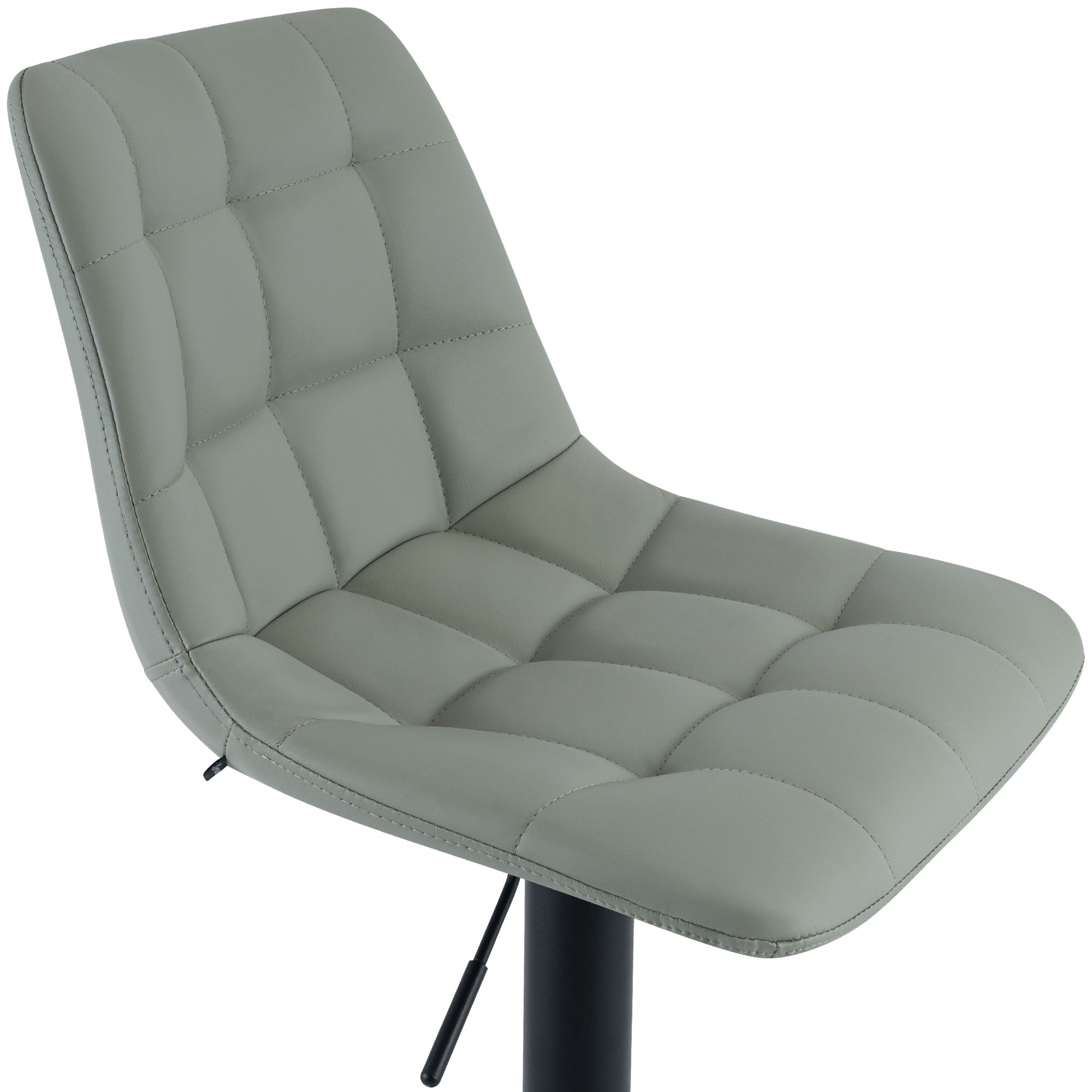 2er Set Barhocker Mapun Kunstleder, grau