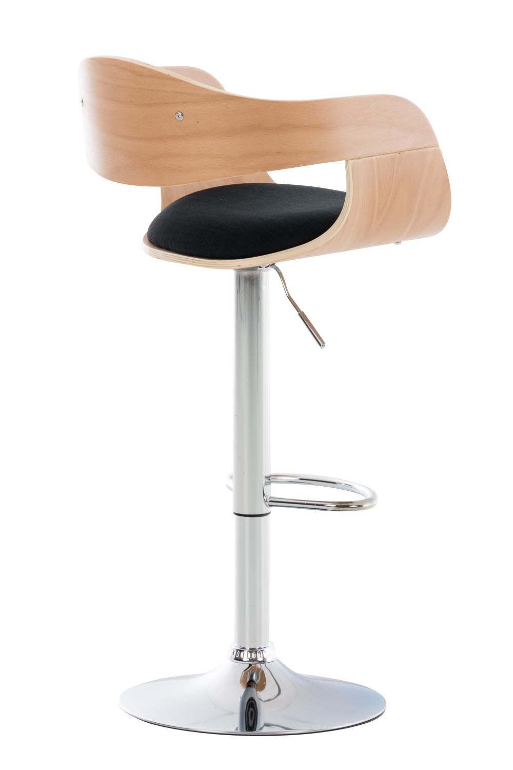 Barhocker Kingston C Stoff, natura/schwarz
