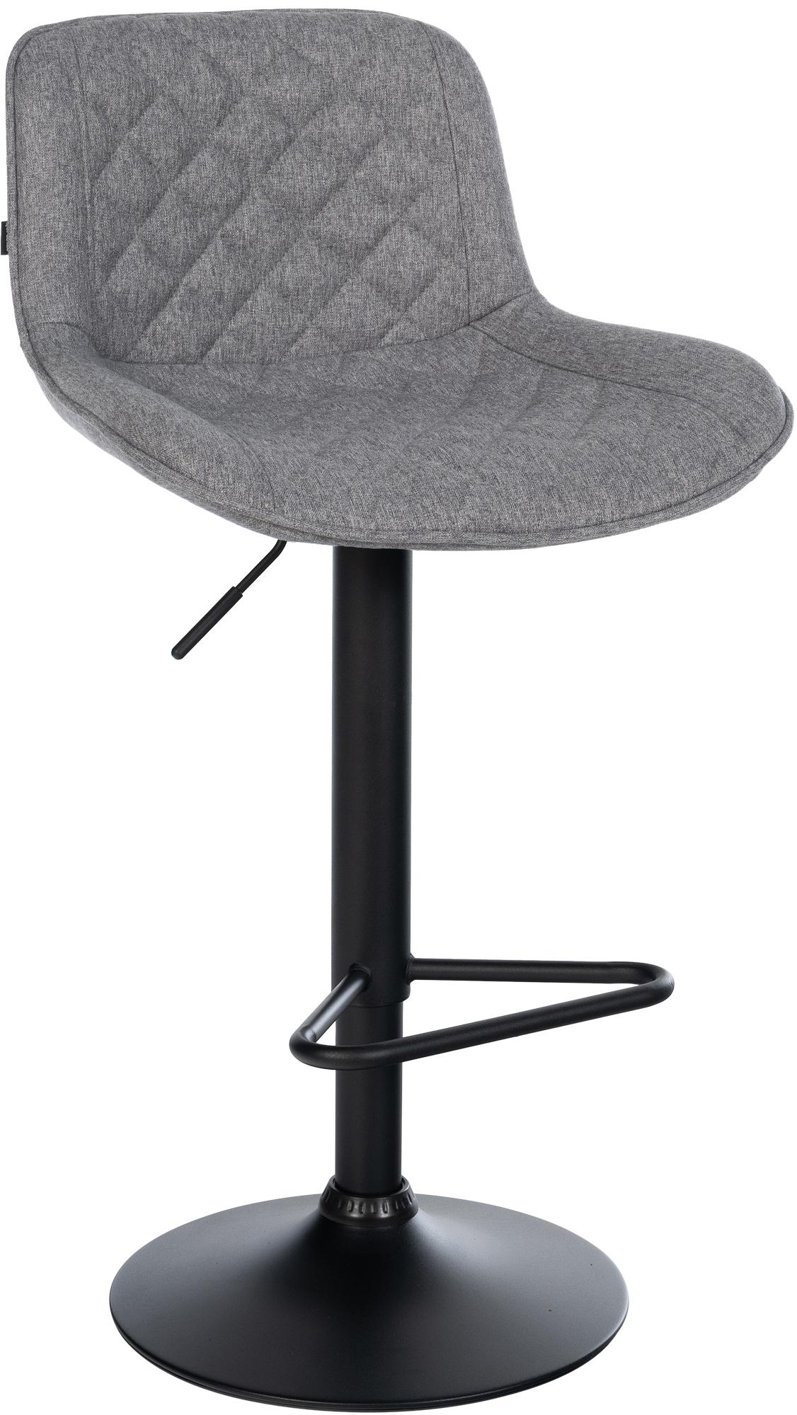 Barhocker Kasson Stoff, dunkelgrau