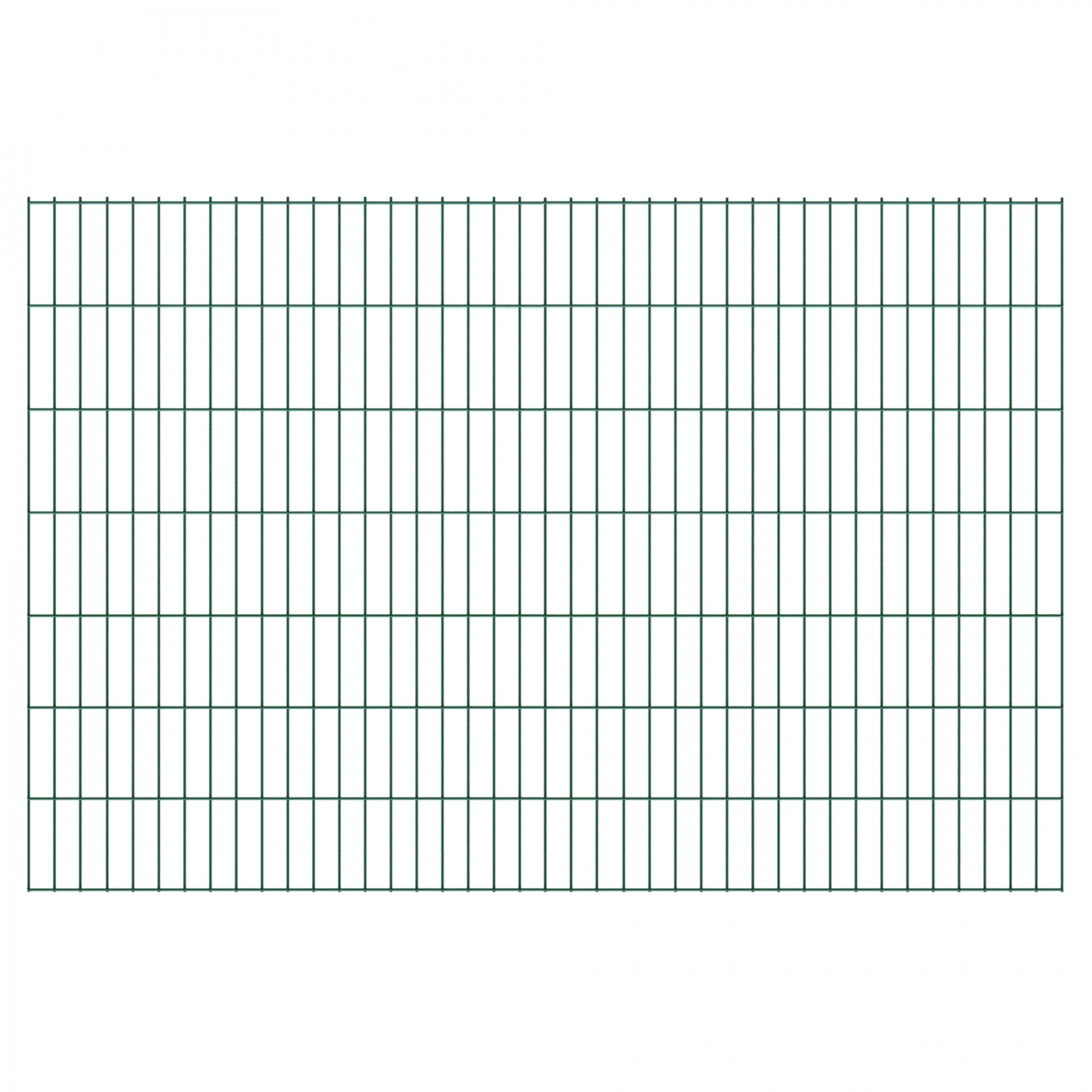 BASIC Doppelstabmatte grün, 200 x 140 cm, RAL 6005,, Stäbe 6/5/6, MW 50/200 mm