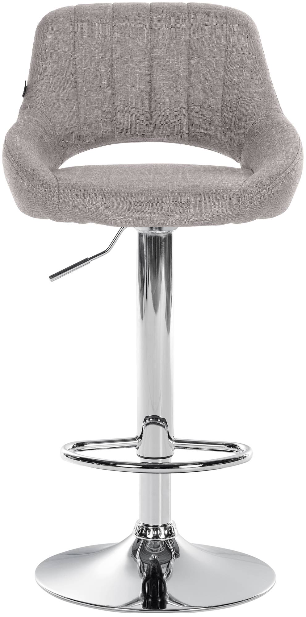 2er Set Barhocker Milet Stoff C, grau