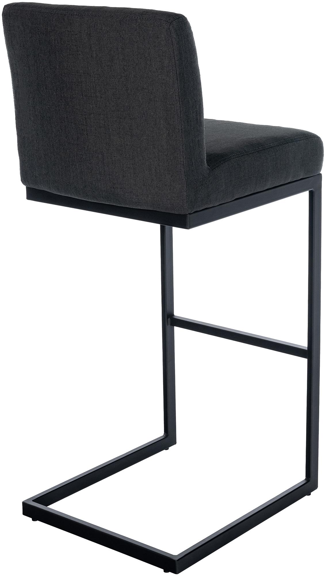 Barhocker Hopewell Stoff B, dunkelgrau