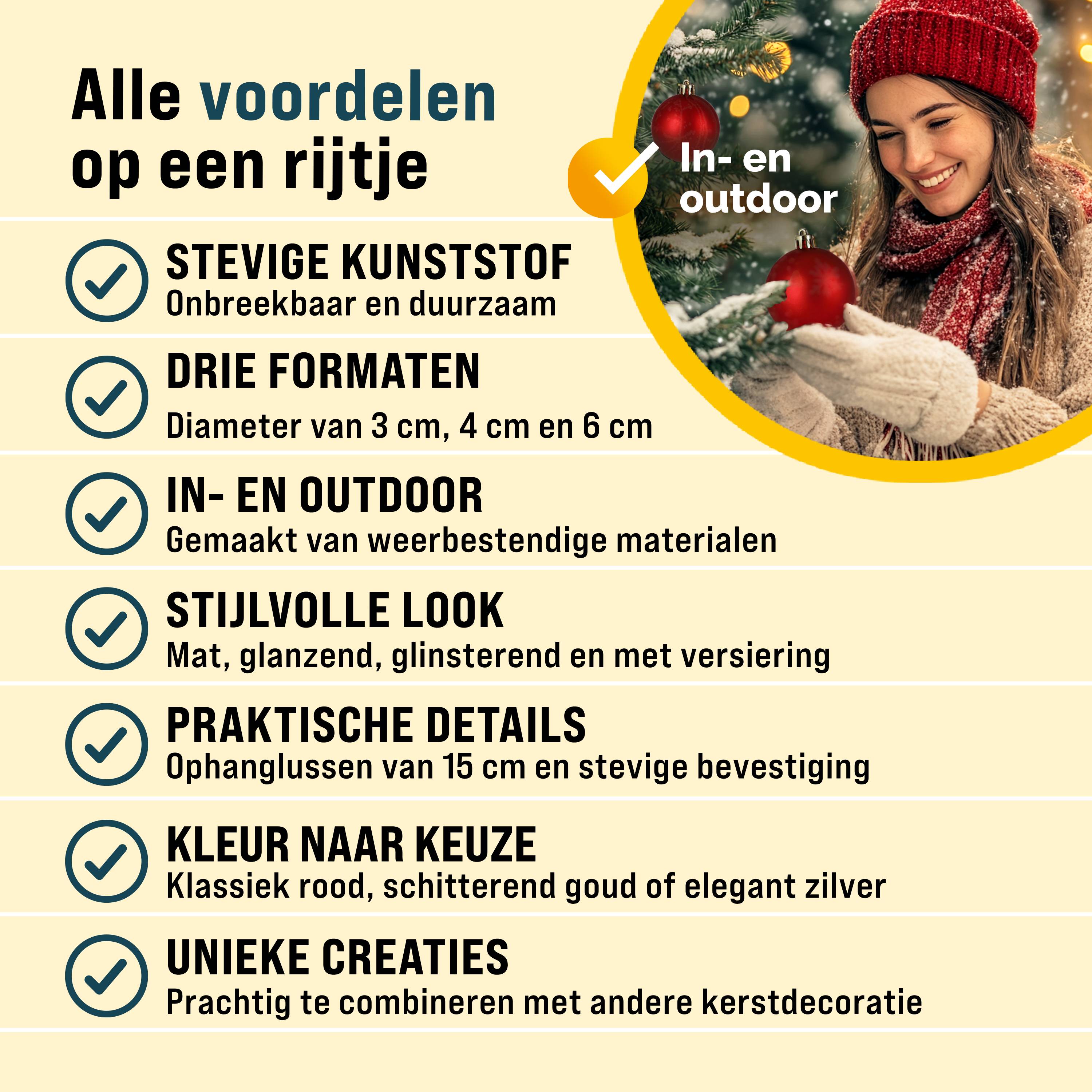 Weihnachtskugeln Rot 100-tlg in matt, glänzend + glitzernd