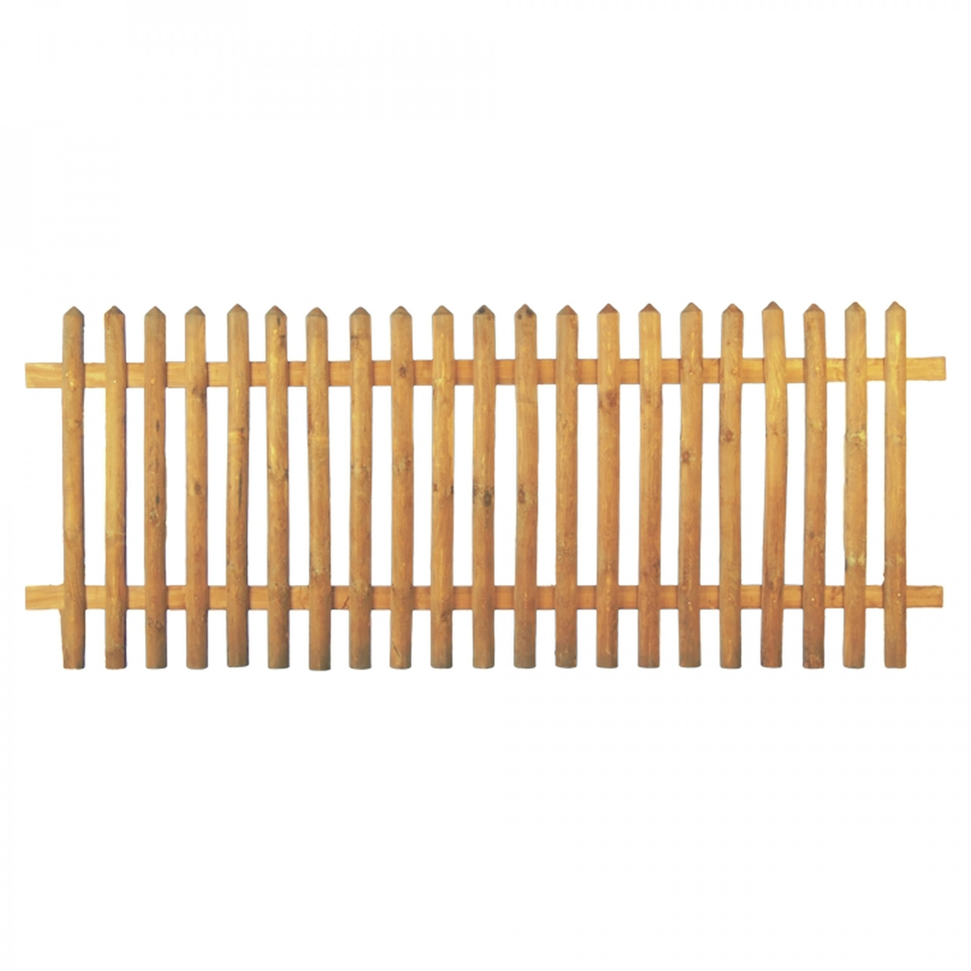 Senkrechtzaun 250 x 100 cm, Latten 55 mm, kdi braun