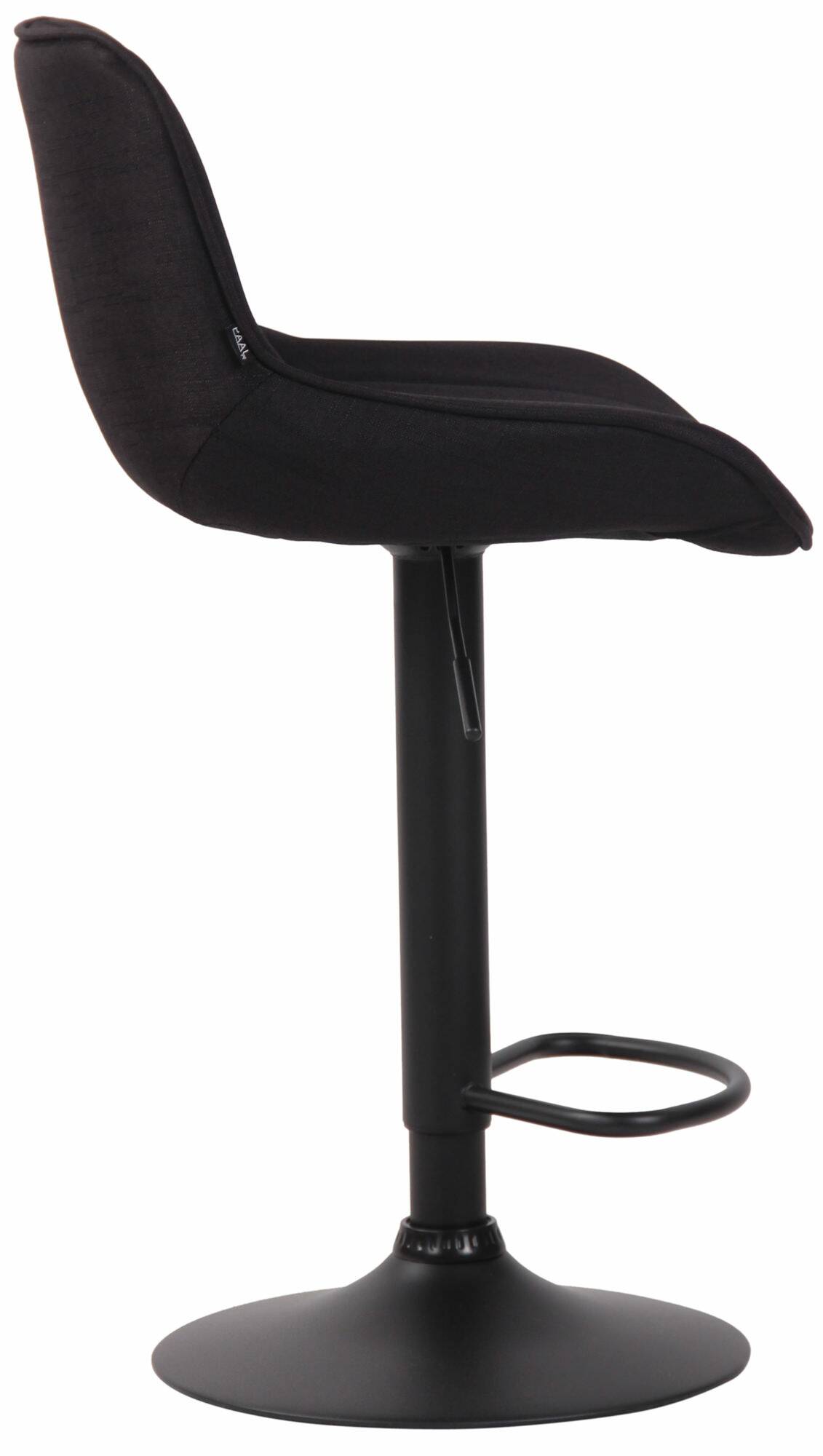 2er Set Barhocker Lentini Stoff schwarz, schwarz