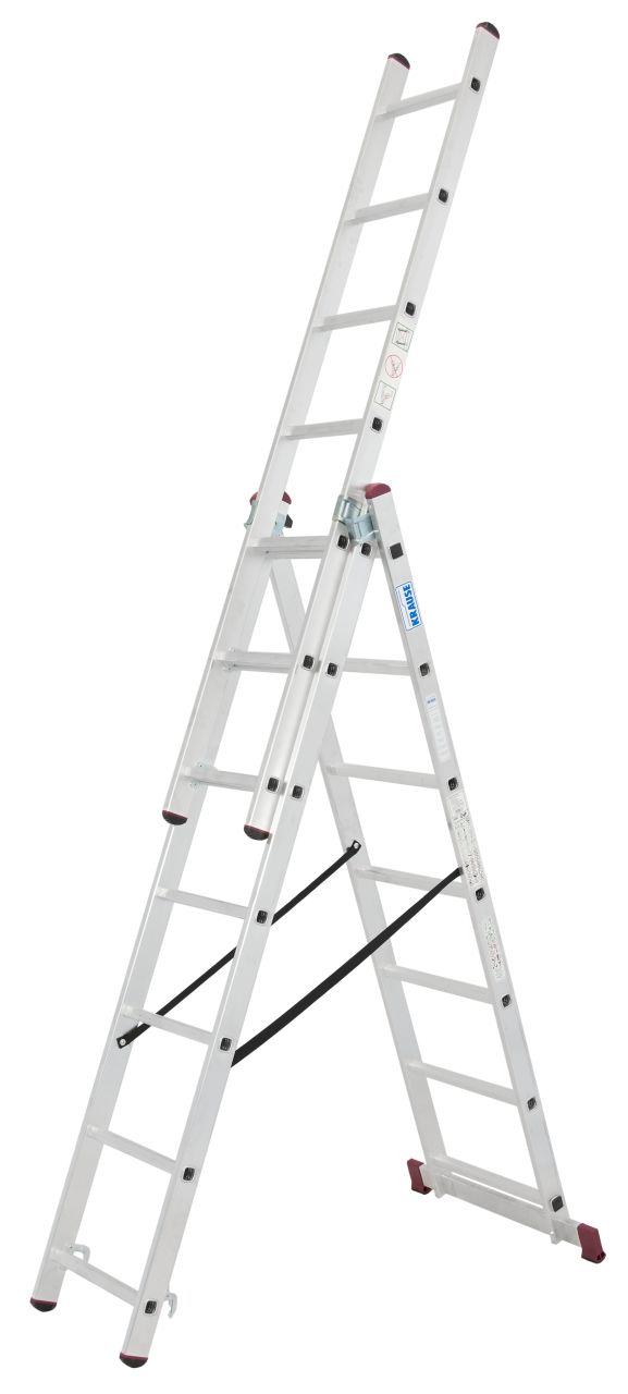 CORDA Vielzweckleiter mit Treppenfunktion 3x7 Sprossen