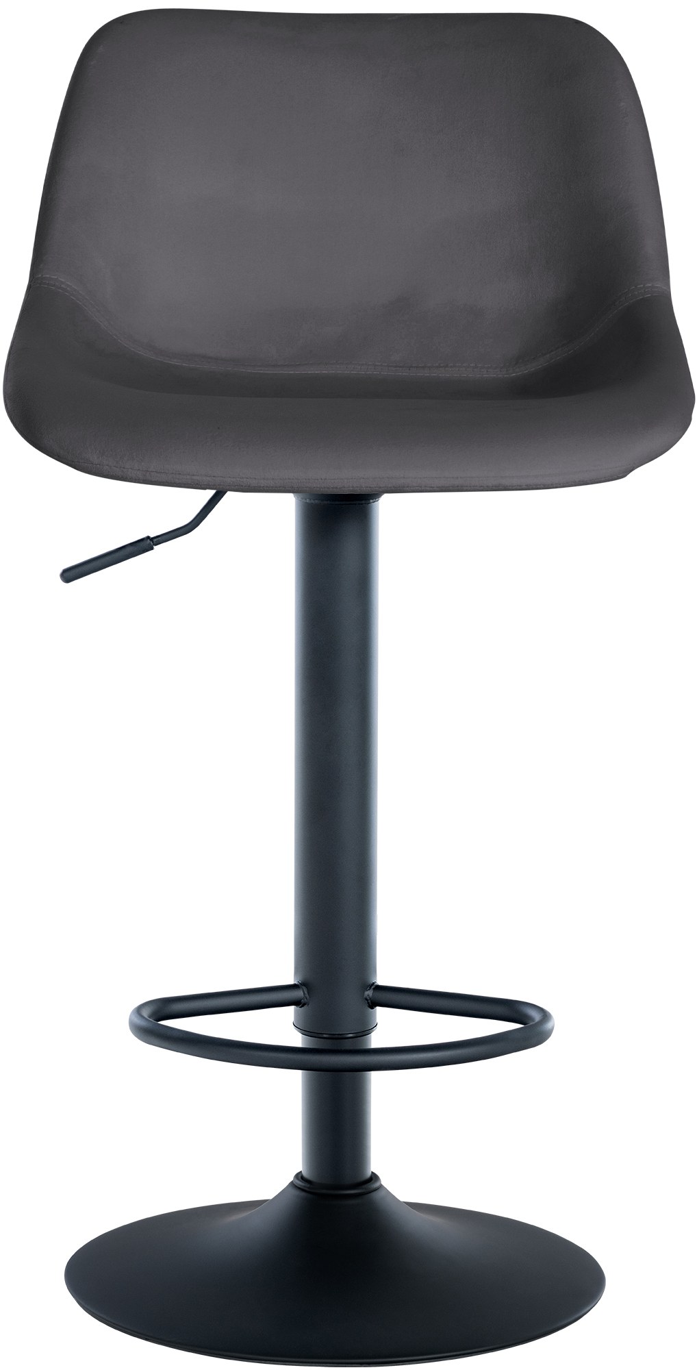 Barhocker Loft Samt, dunkelgrau