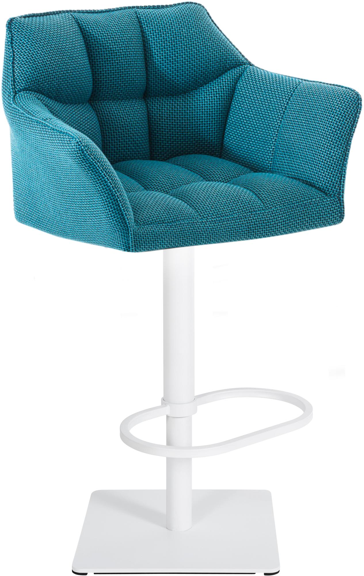 Barhocker Damaso W Stoff, türkis