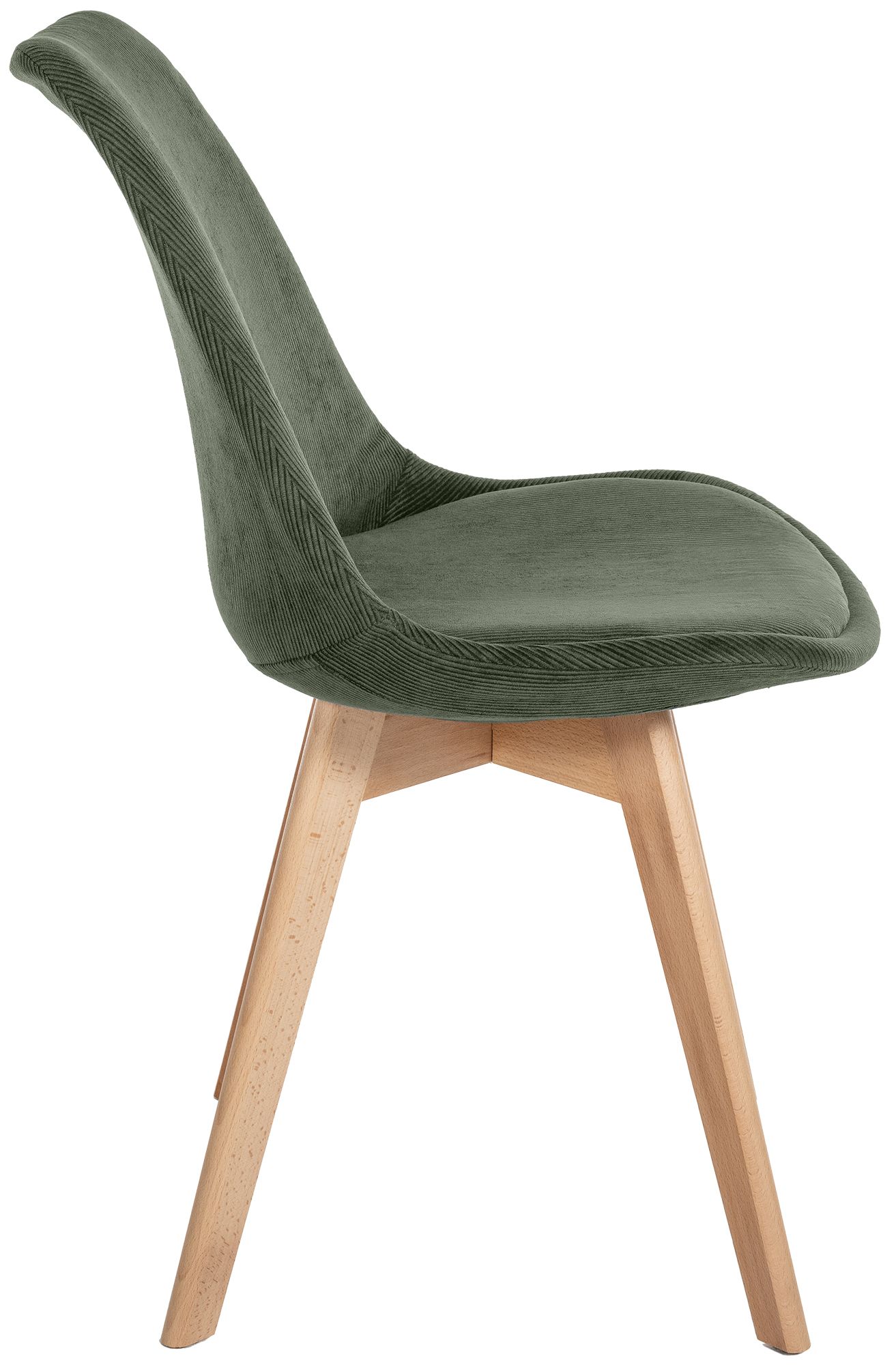 4er Set Stuhl Linares Cord, grün