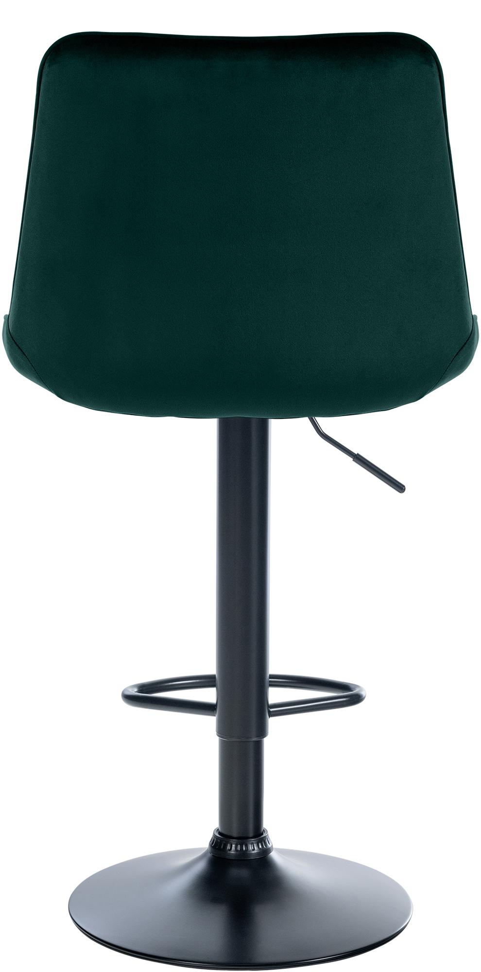 Barhocker Toni Samt schwarz, grün