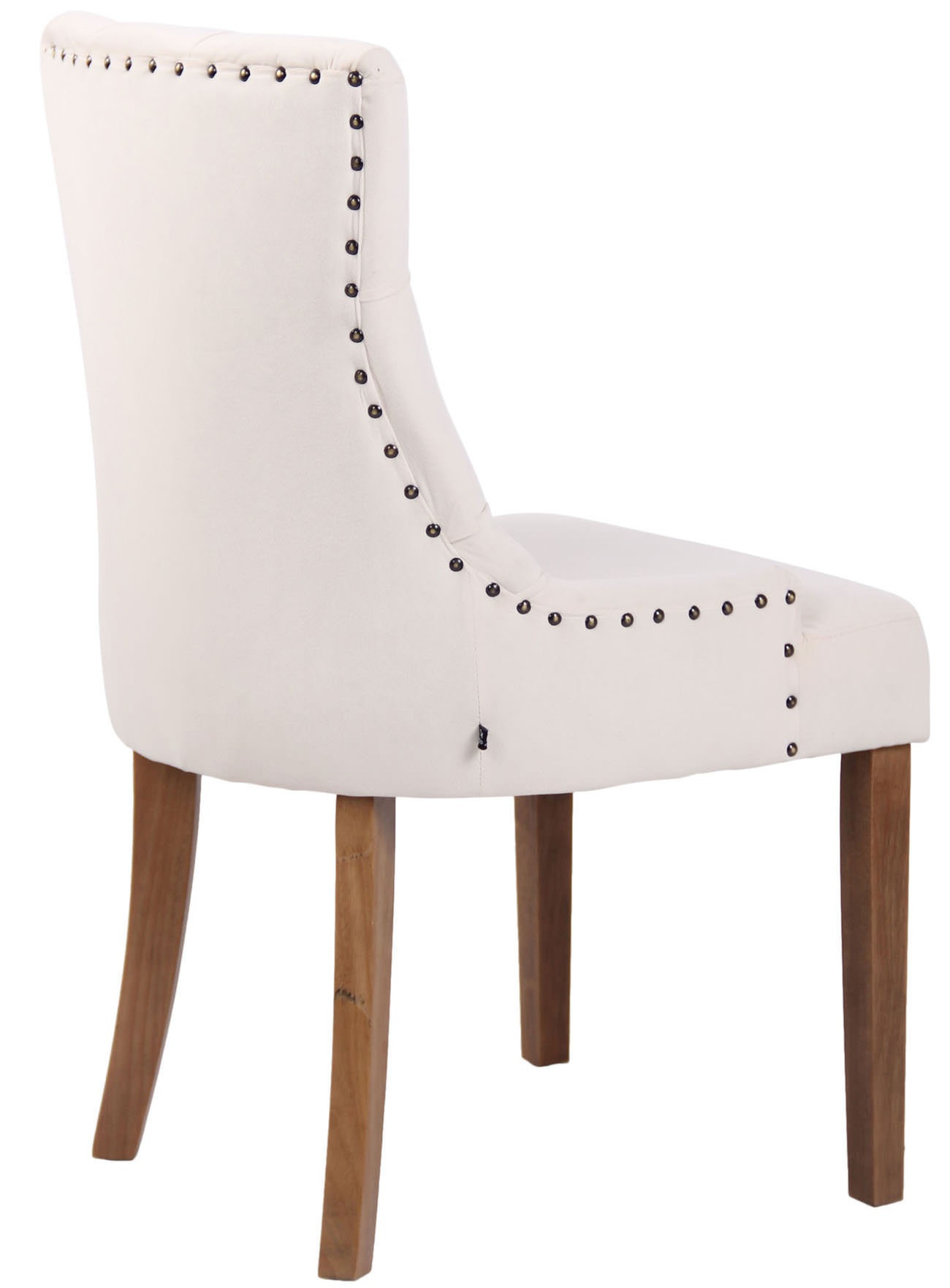 Esszimmerstuhl Aberdeen Samt antik-hell, creme