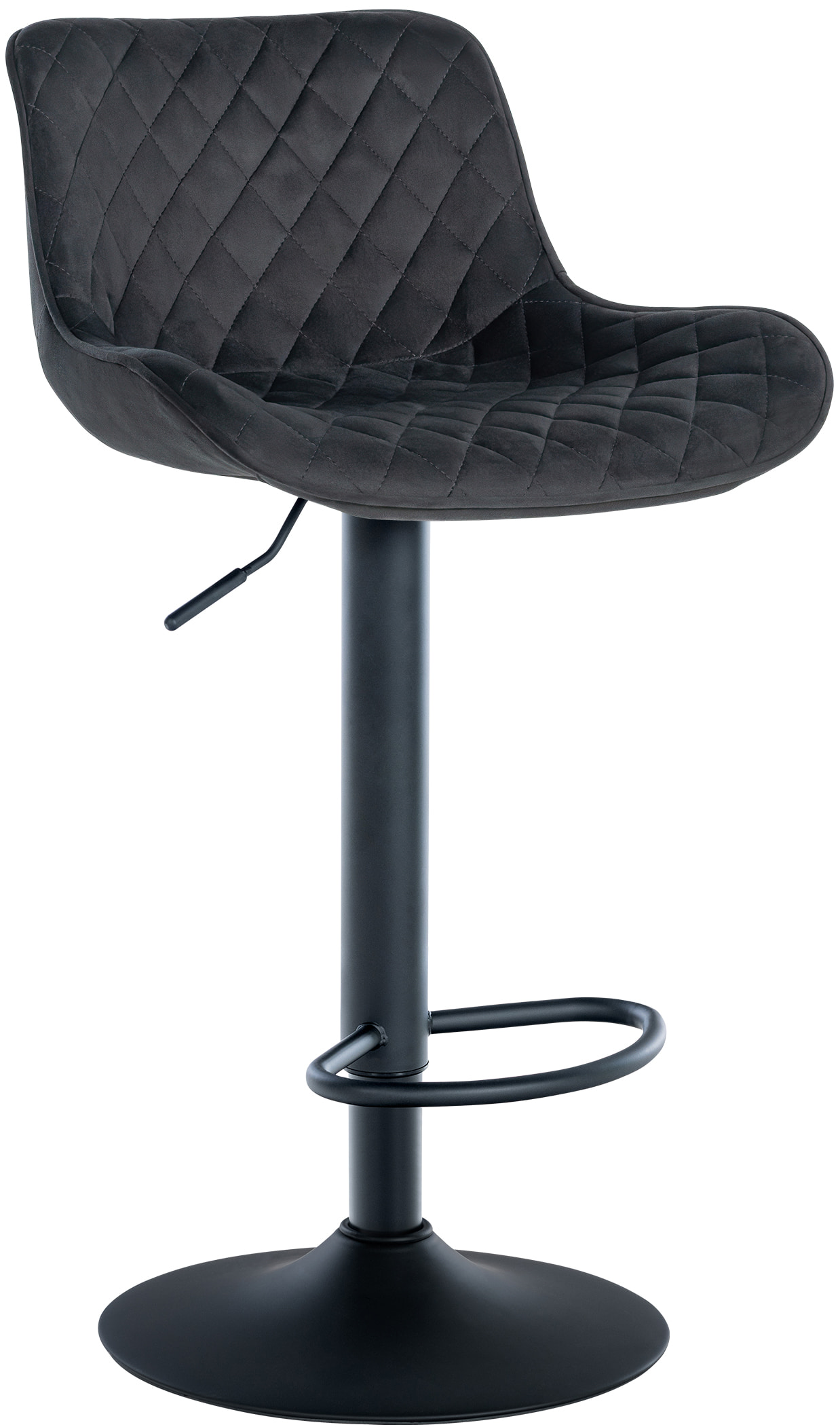 Barhocker Minosa Samt, schwarz