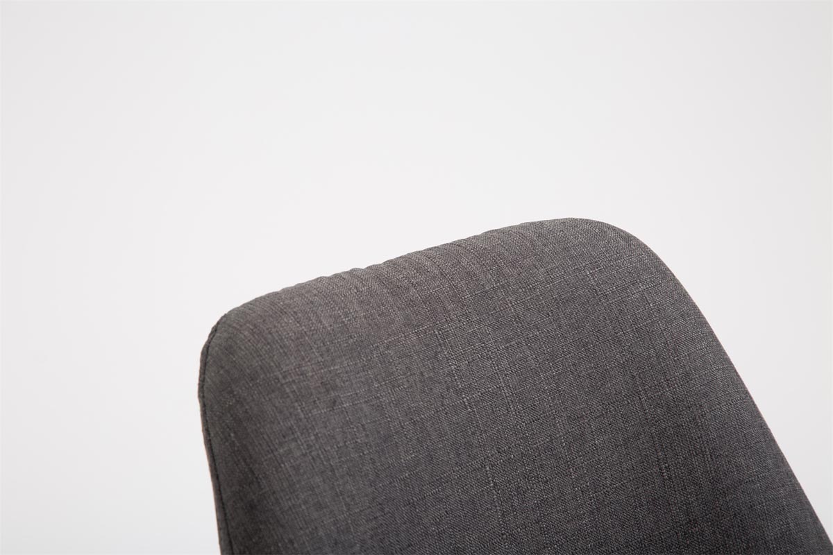Barhocker Metz Stoff Natura, dunkelgrau