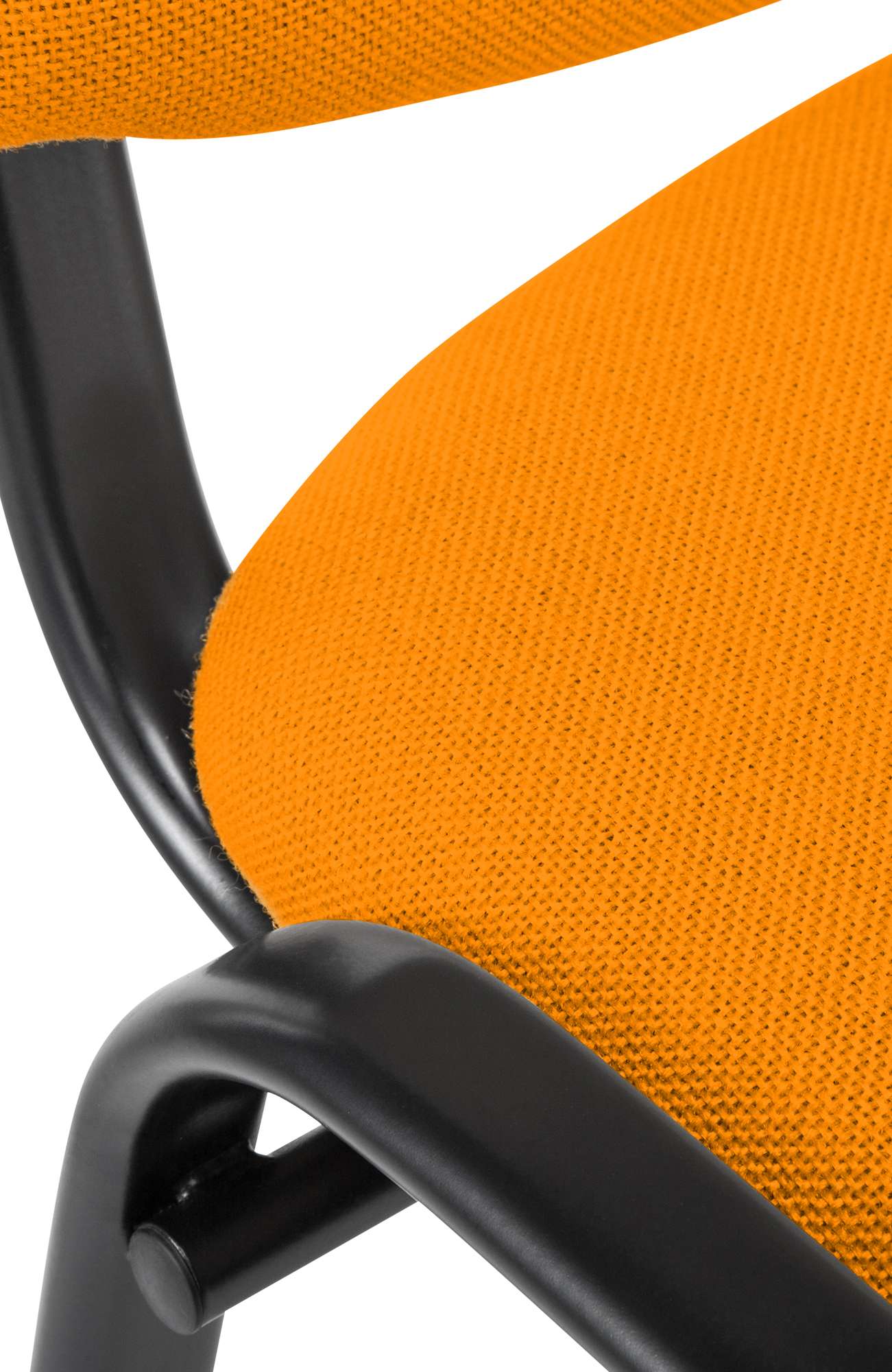 Besucherstuhl Ken Stoff, orange