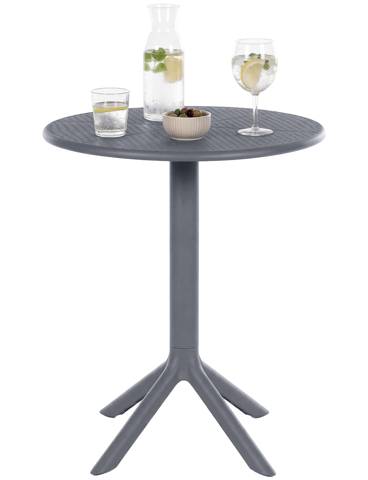 Tisch Lacota rund 60 cm, anthrazit
