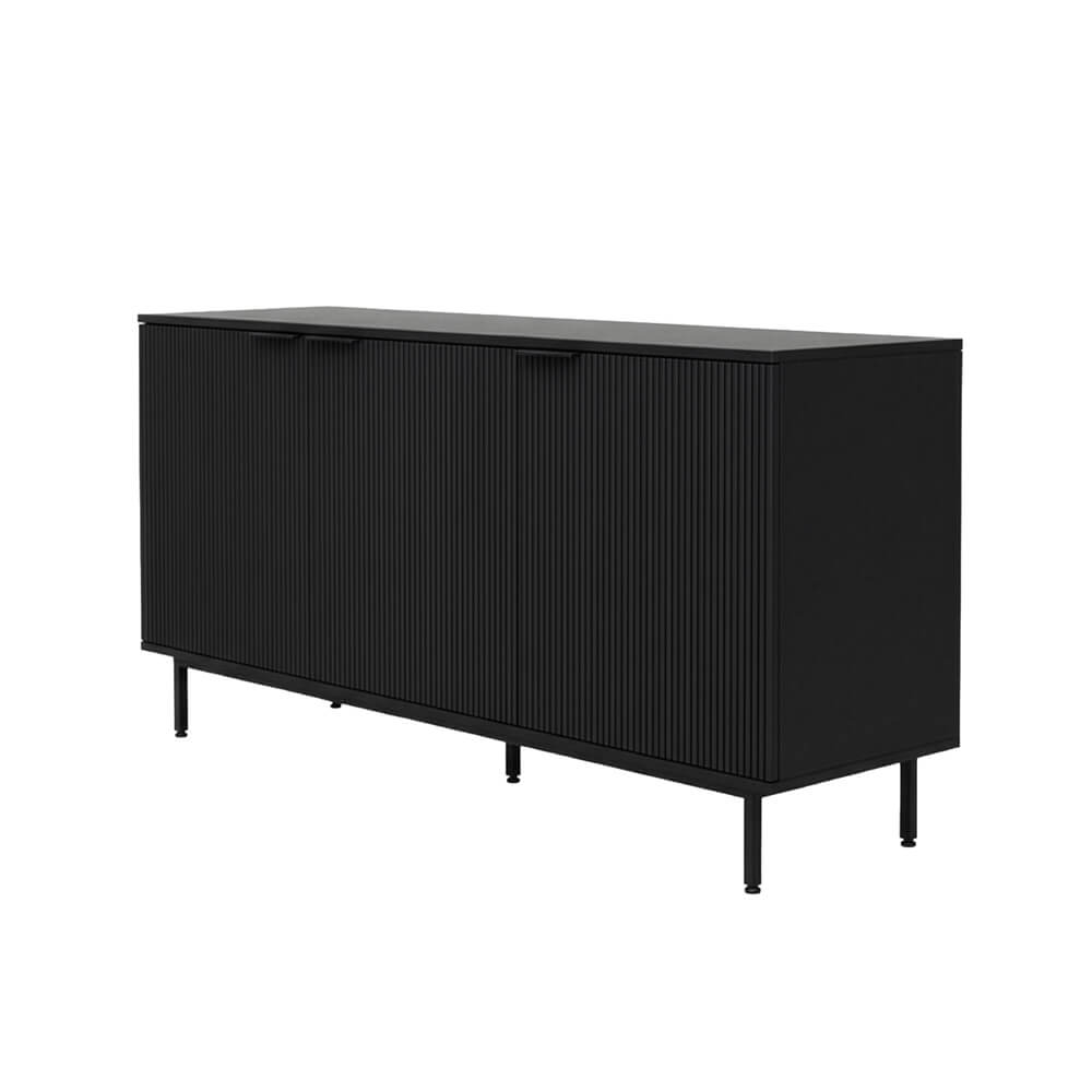 Sideboard NYLA Schwarz - 154 x 73 cm