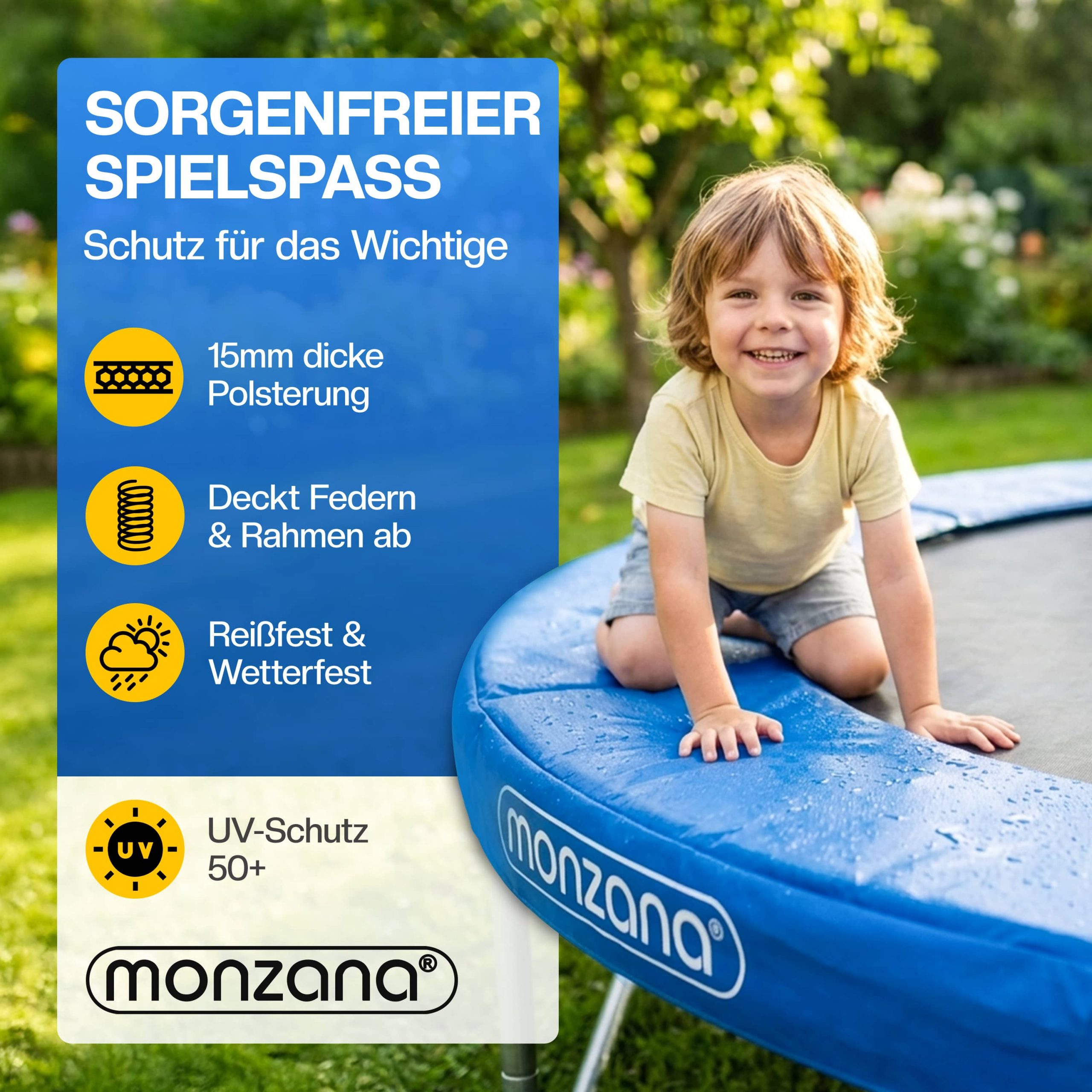 Trampolin Randabdeckung Blau Ø305cm