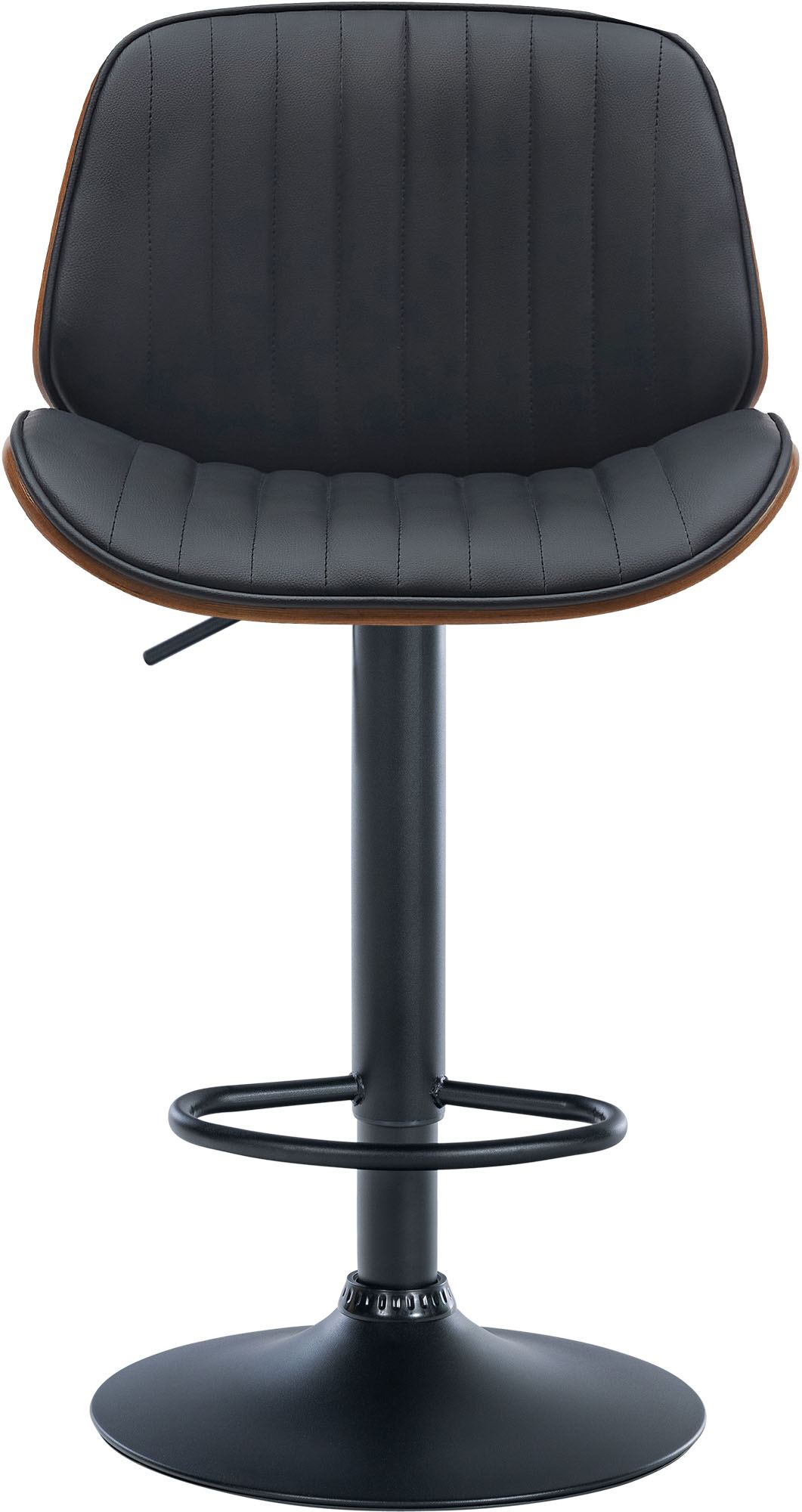 2er Set Barhocker Nova Kunstleder, walnuss/schwarz