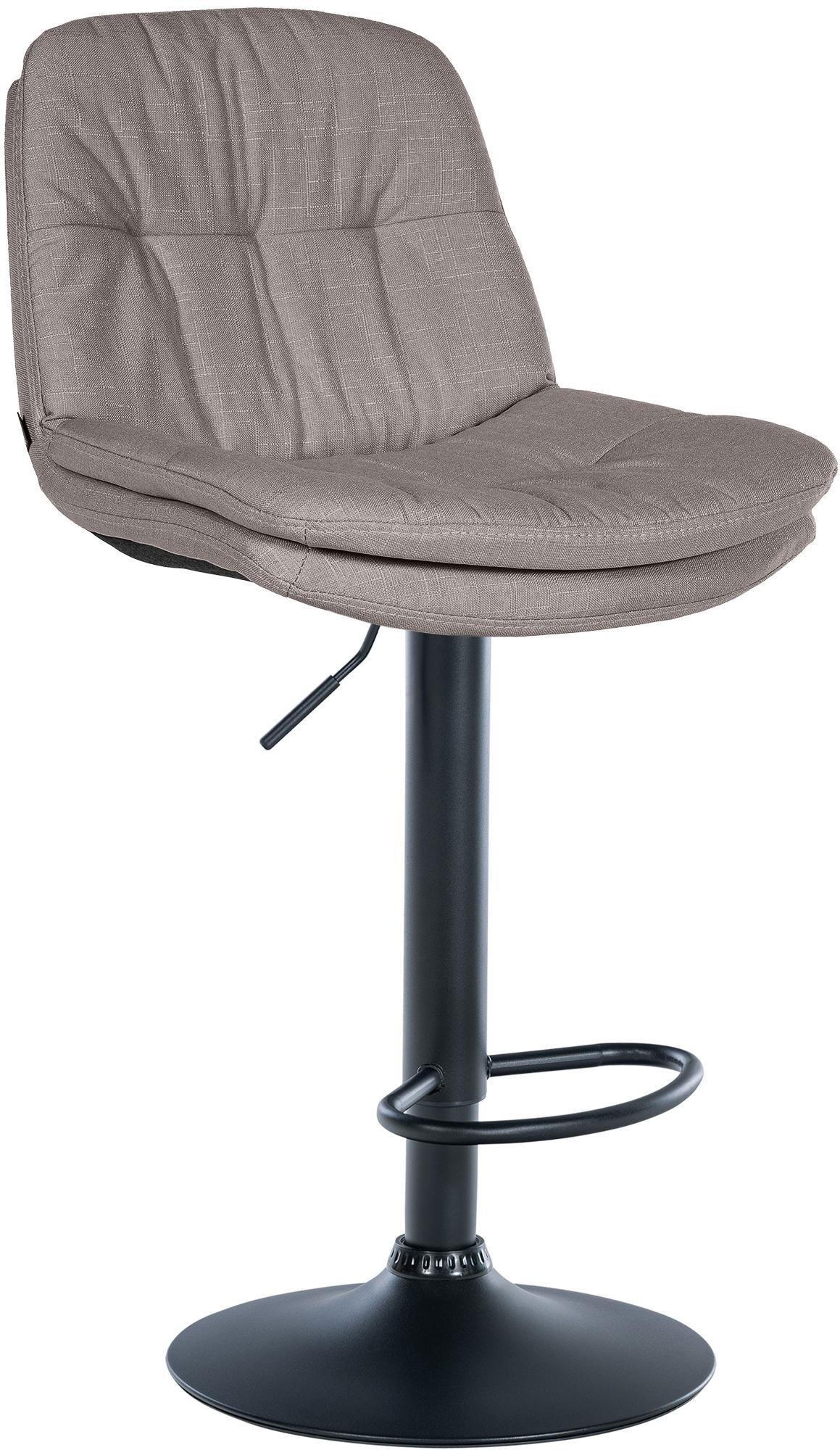 Barhocker Laurel Stoff schwarz, grau