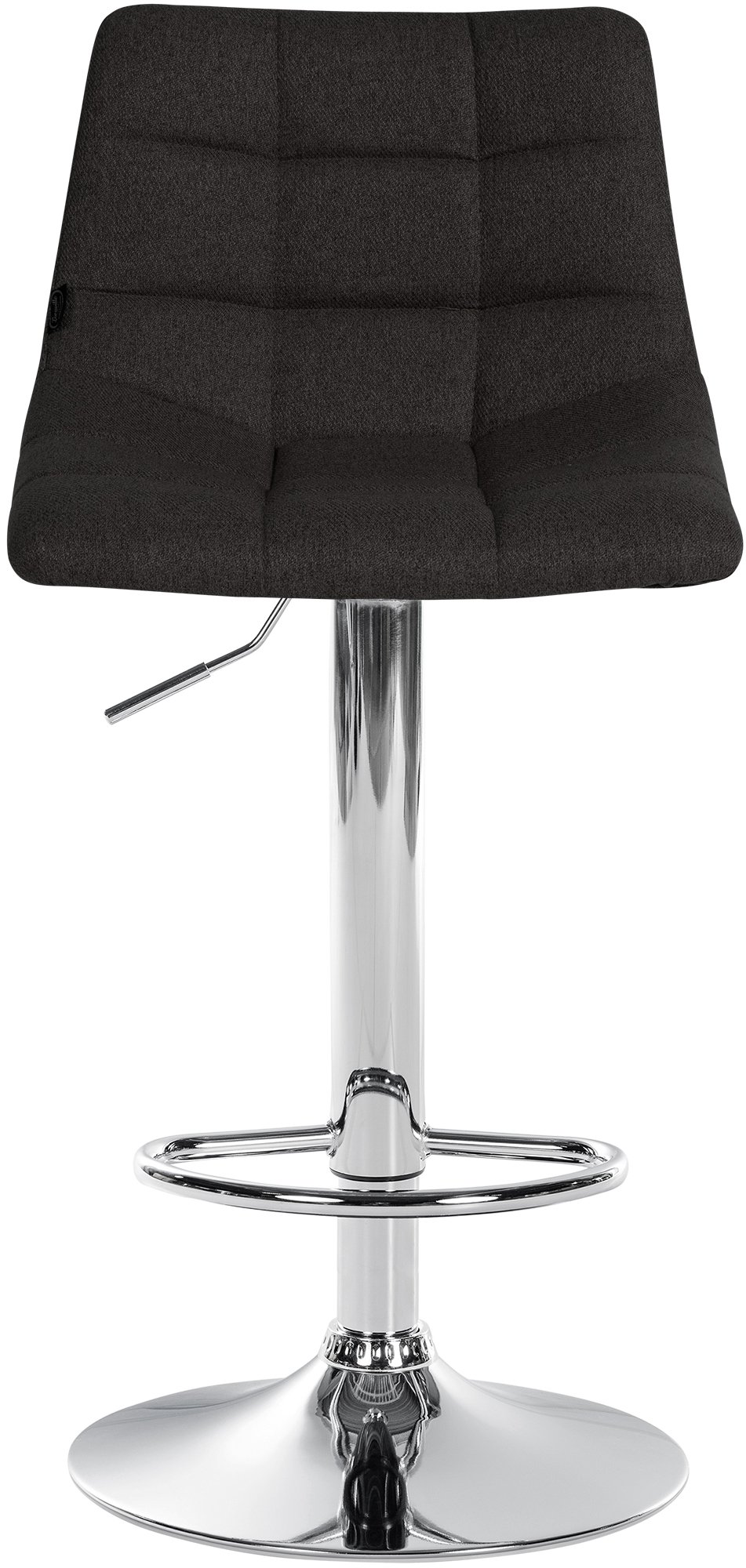 2er Set Barhocker Jerry Stoff chrom, schwarz