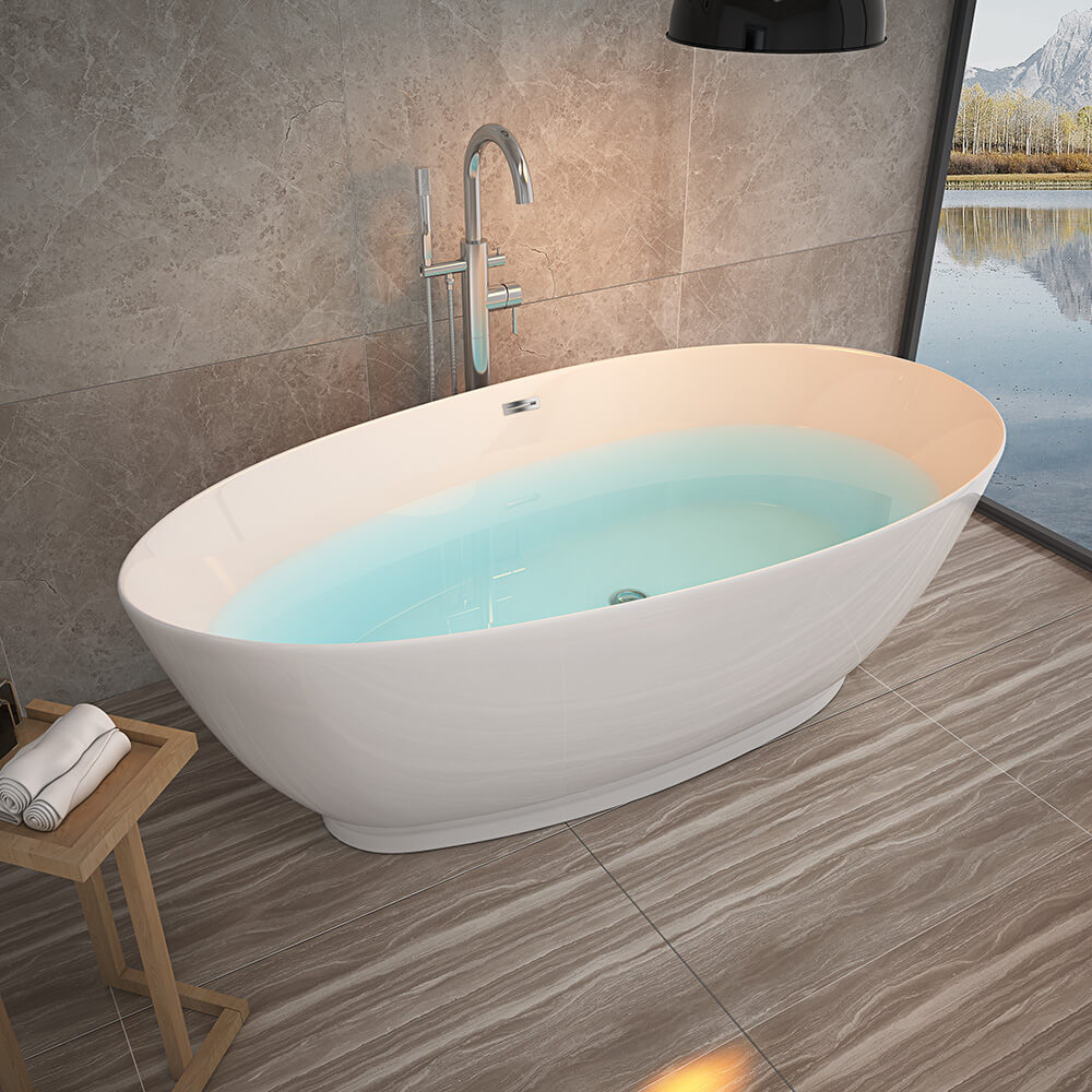 Freistehende Badewanne DELIA - 180 x 90 cm
