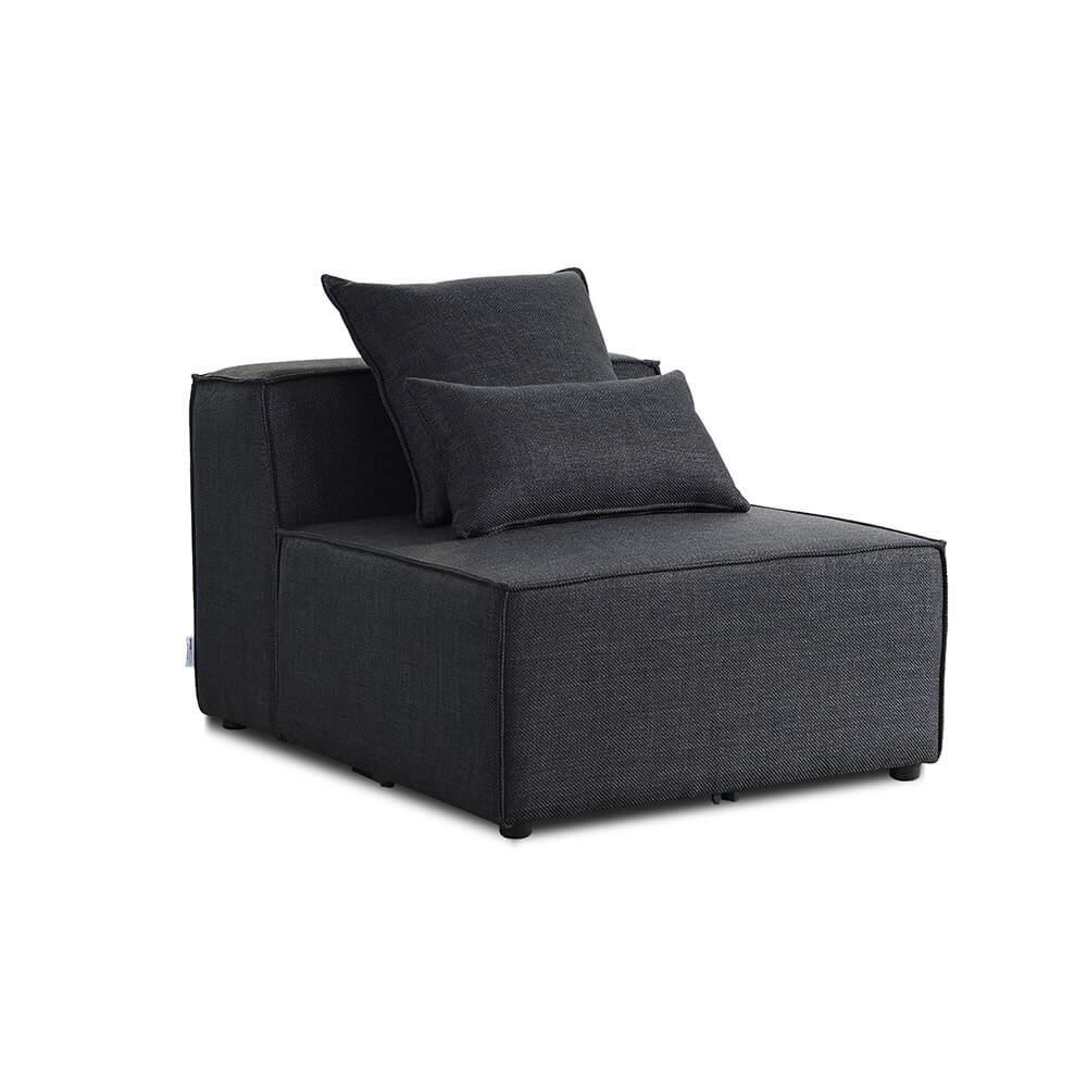 Modulares Sofa Mittelsofa VERONA - 120 x 87 cm Anthrazit