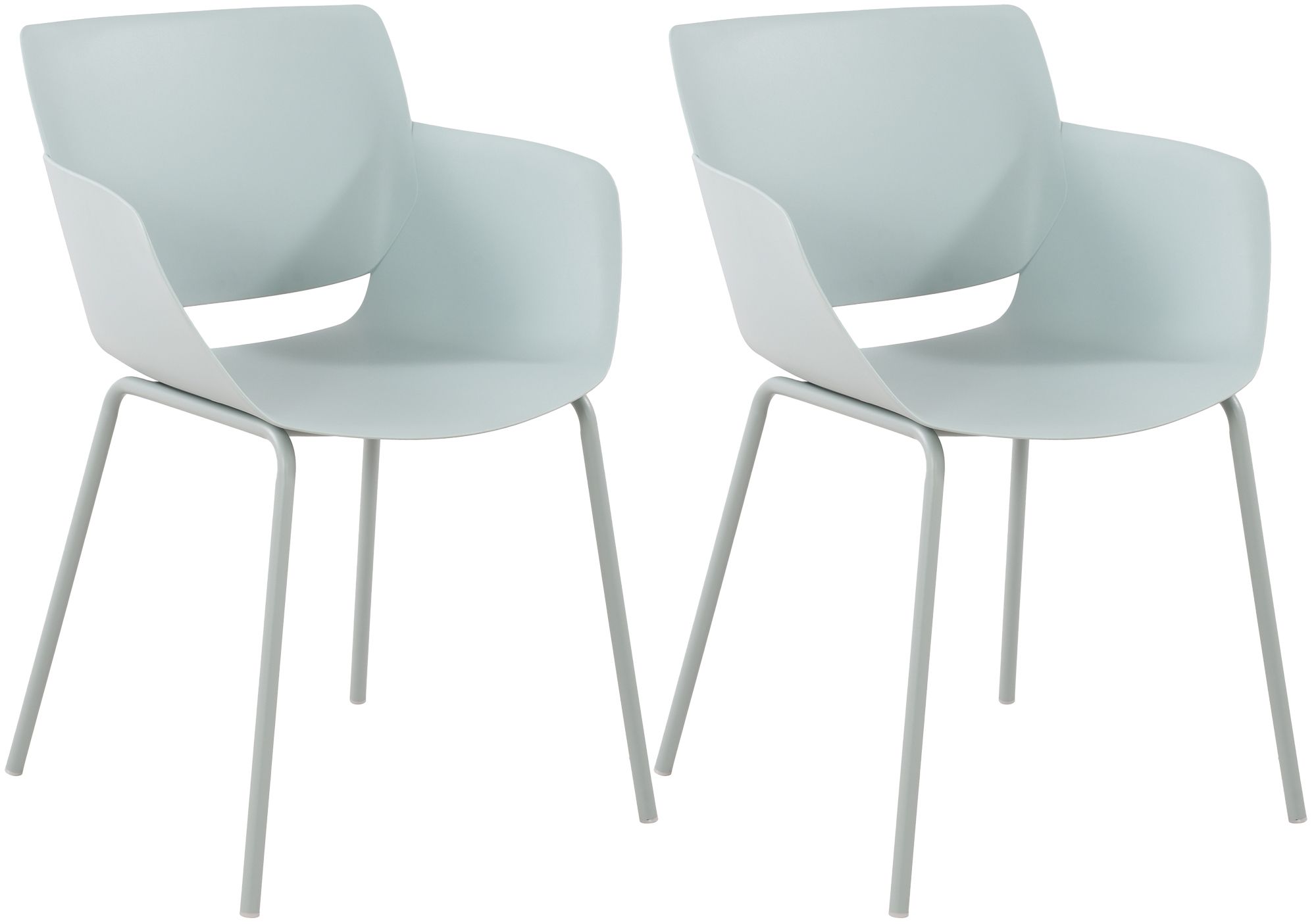 2er Set Stuhl Alpena, türkis