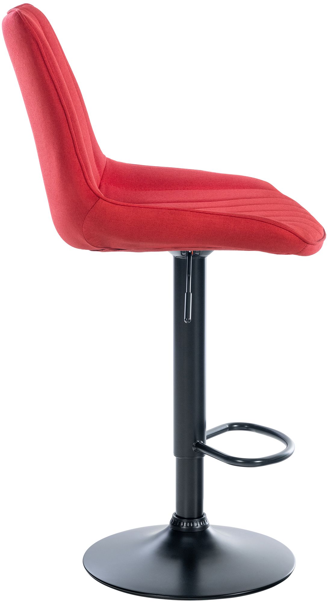 2er Set Barhocker Toni Stoff schwarz, rot