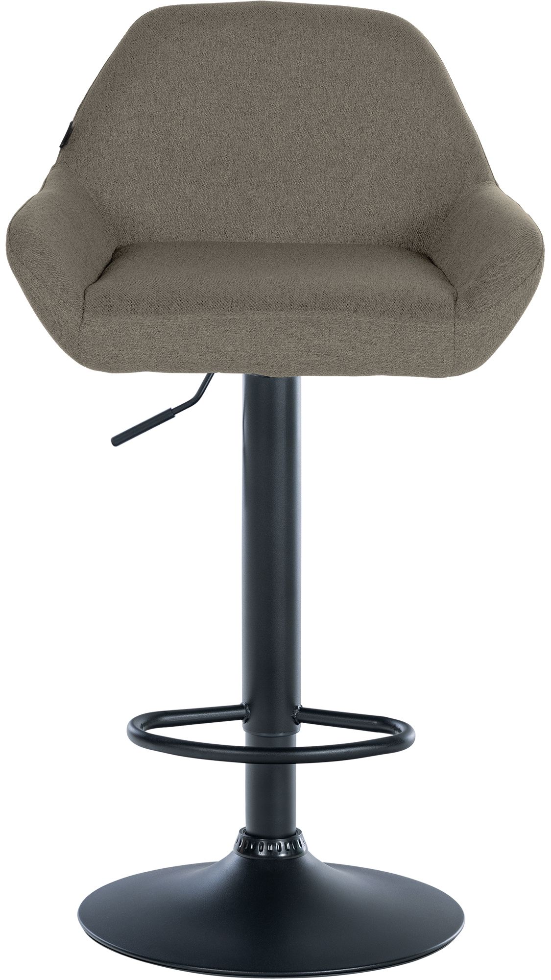 2er Set Barhocker Braga Stoff schwarz, taupe