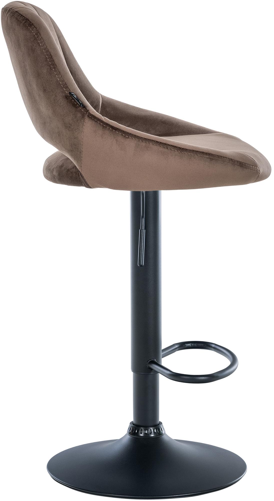 2er Set Barhocker Milet Samt B, braun