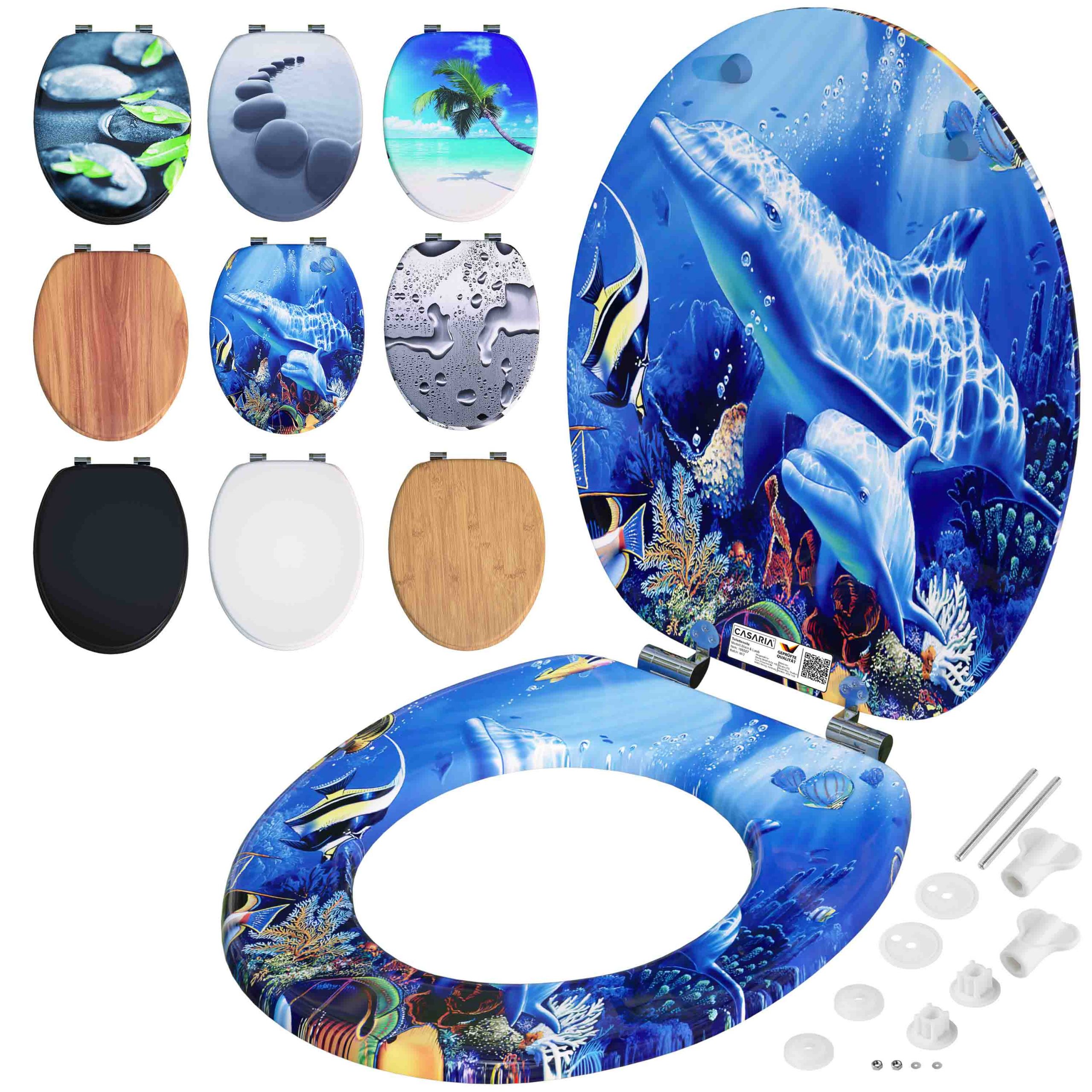 Toilettensitz Sealife mit Absenkautomatik