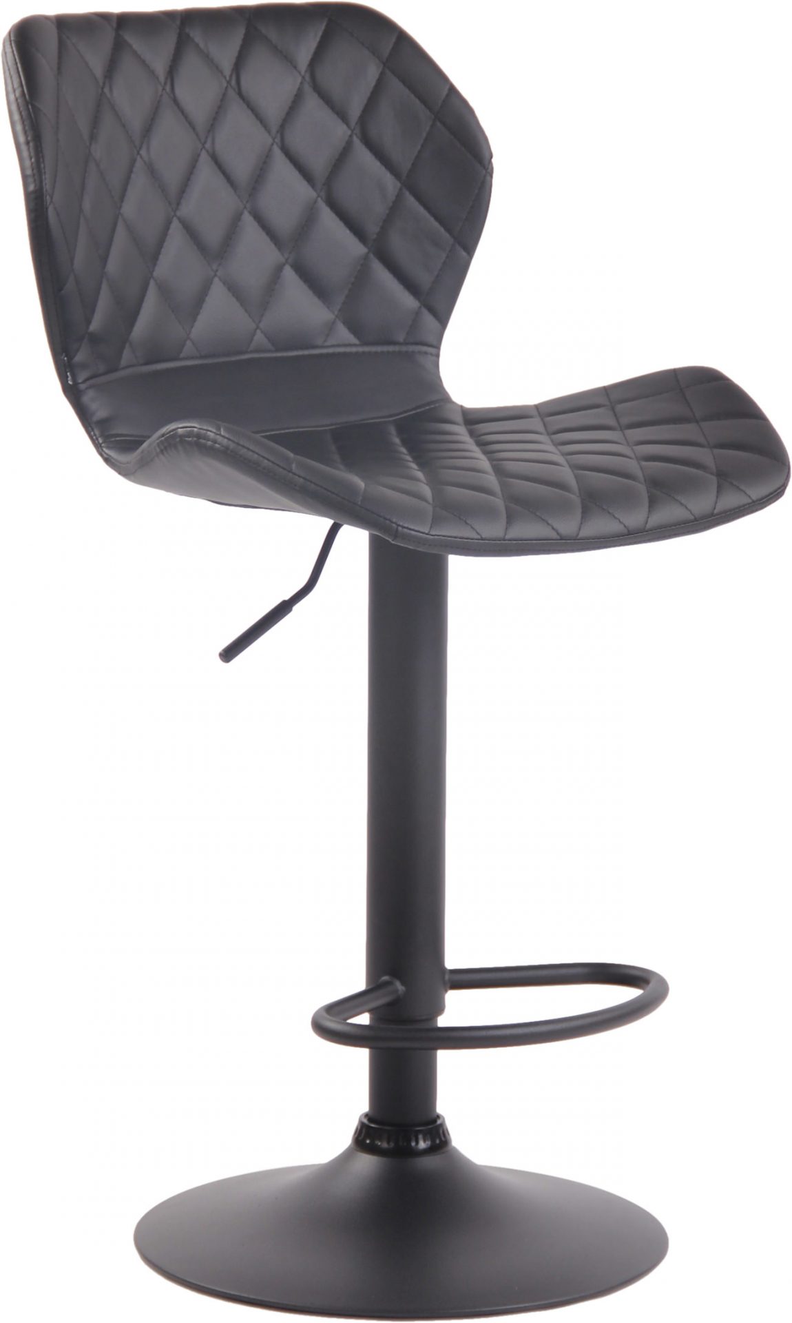 Barhocker Cork Kunstleder schwarz, schwarz
