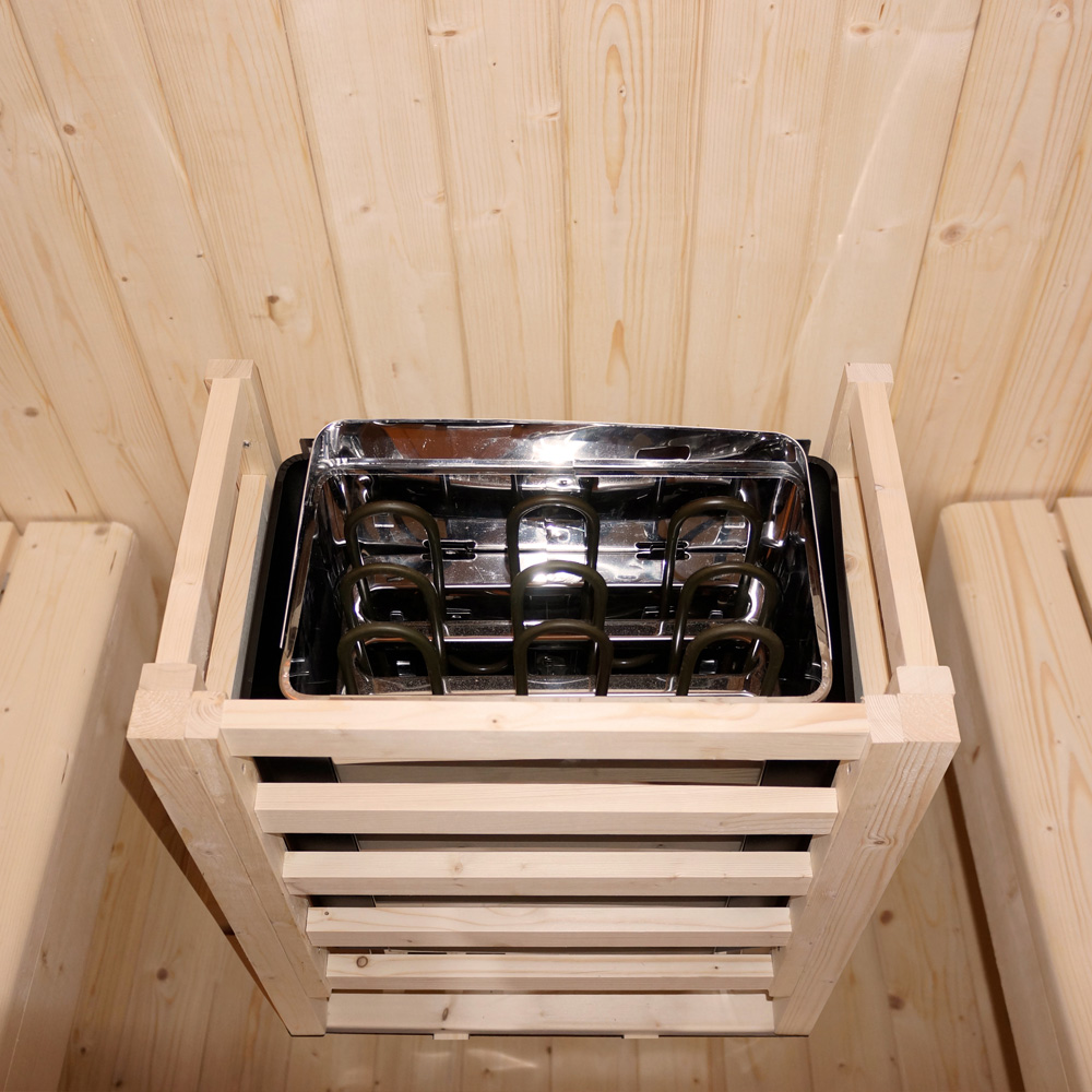 Outdoor Sauna CUBE DELUXE L - 194 x 220 cm für 4 Personen