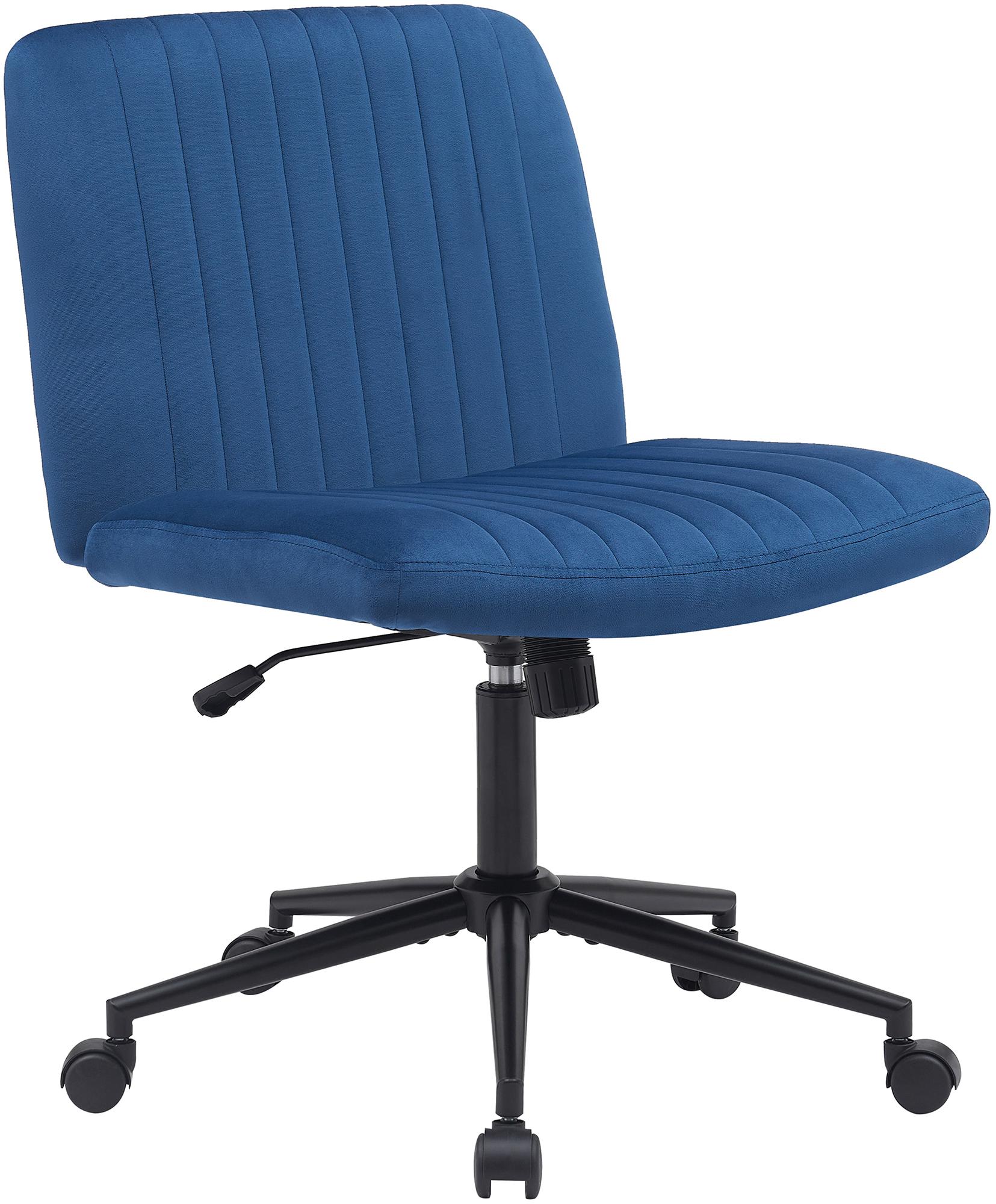 Bürostuhl Kingman Samt, blau