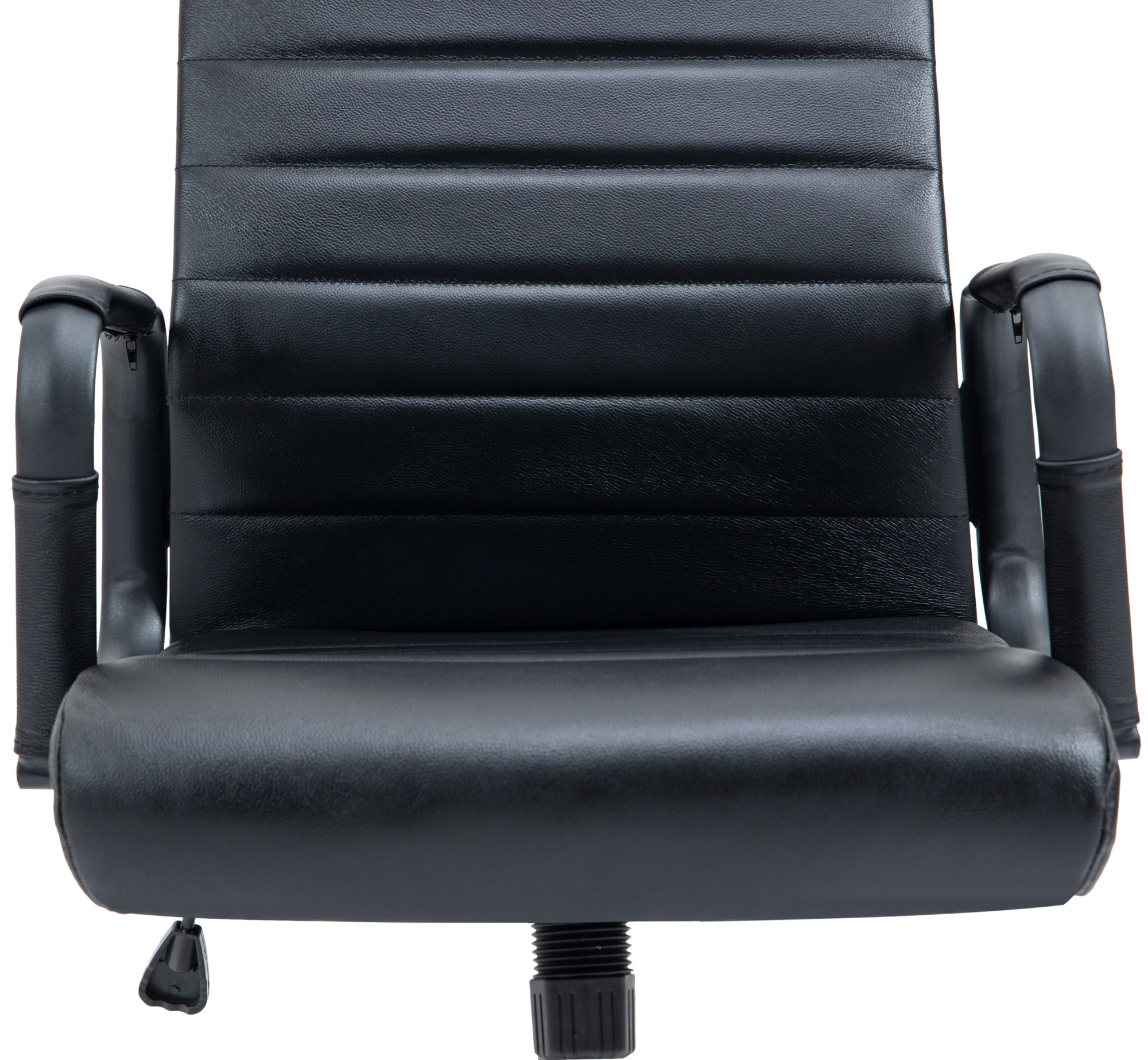 Bürostuhl Kolumbus Echtleder, schwarz/schwarz