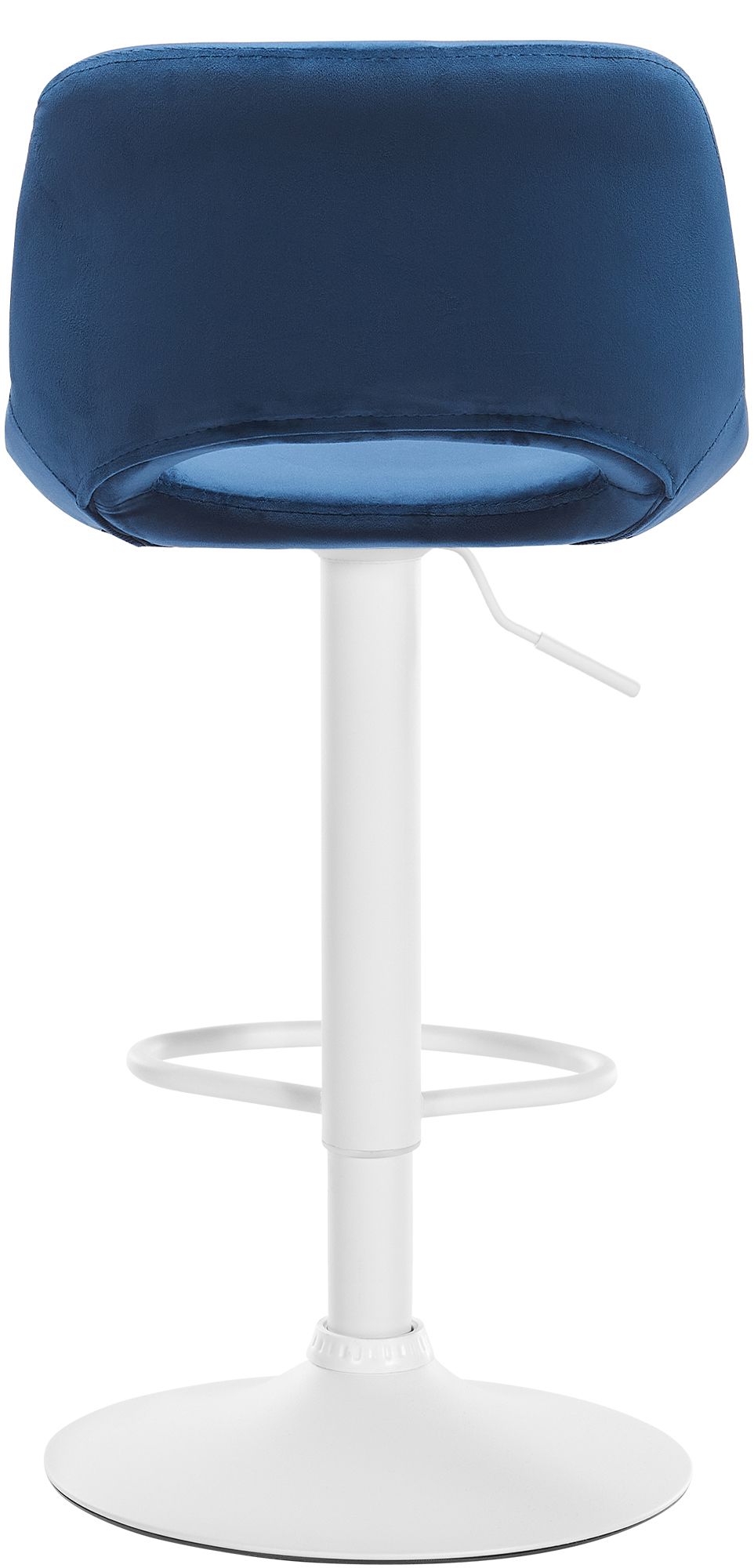 Barhocker Camden Samt weiß, blau