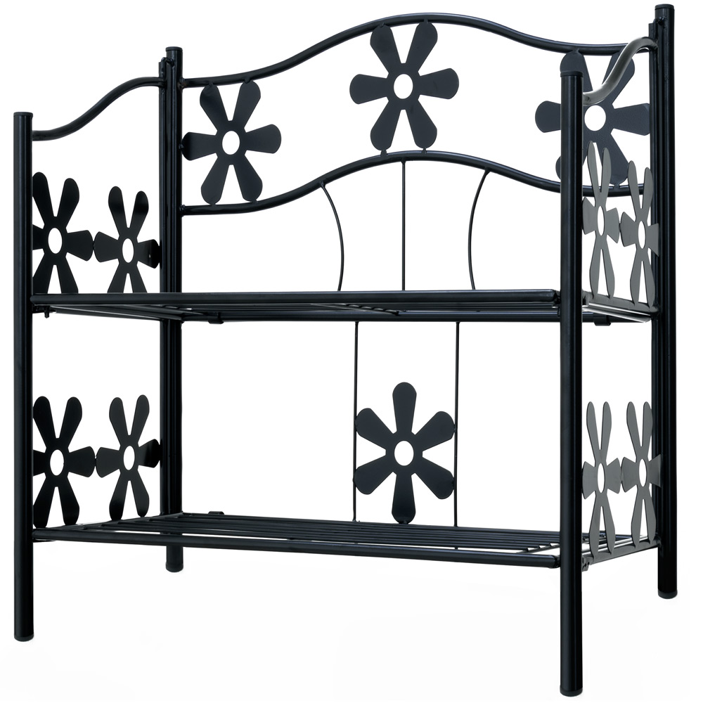 756607 Metallregal Mattschwarz 50x60x30cm