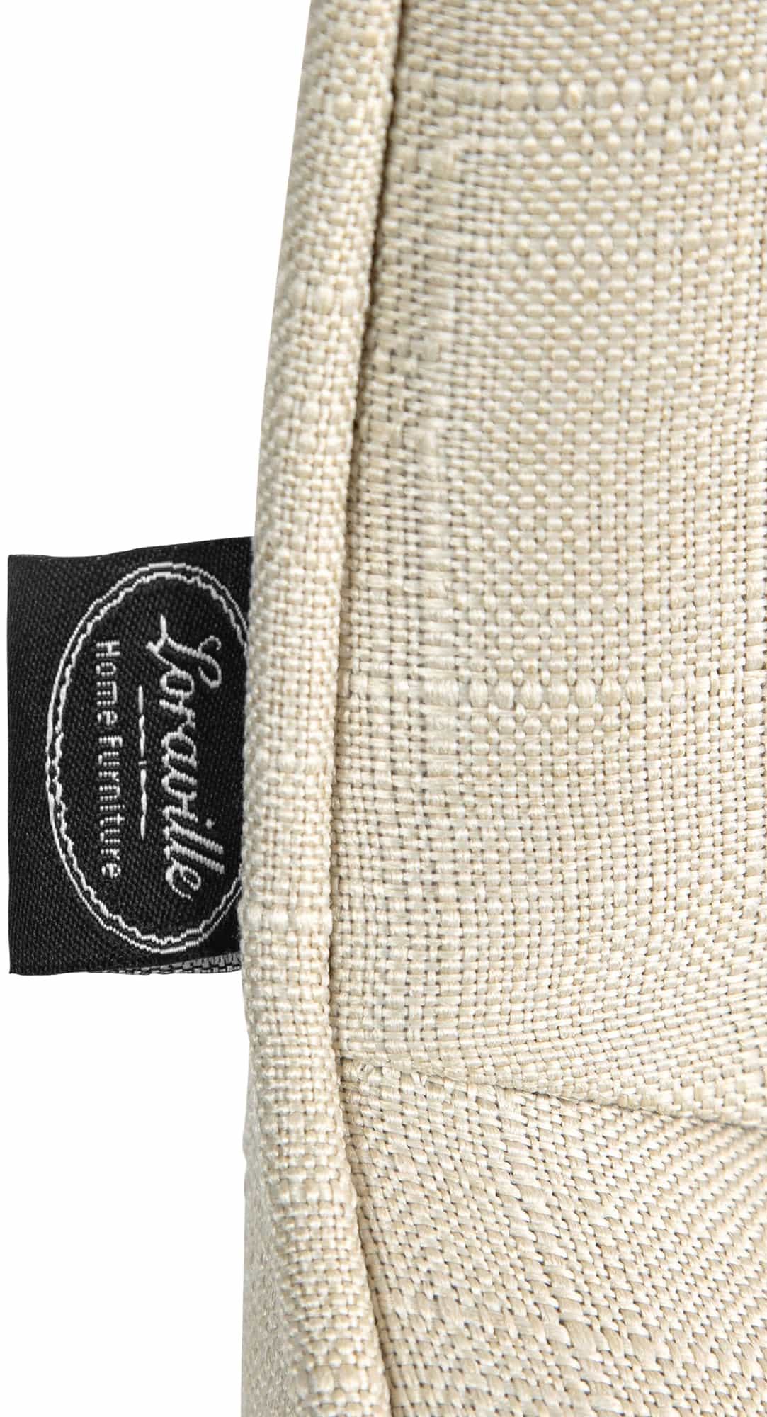 Barhocker Vonore Stoff weiß, creme